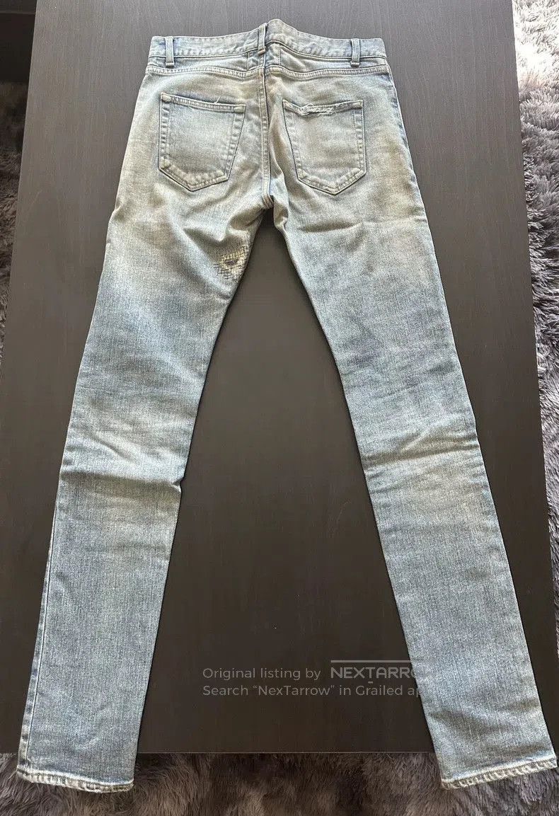 Saint Laurent Paris Saint Laurent Washed Ripped Denim Jeans. Size US 29 - 1 Thumbnail
