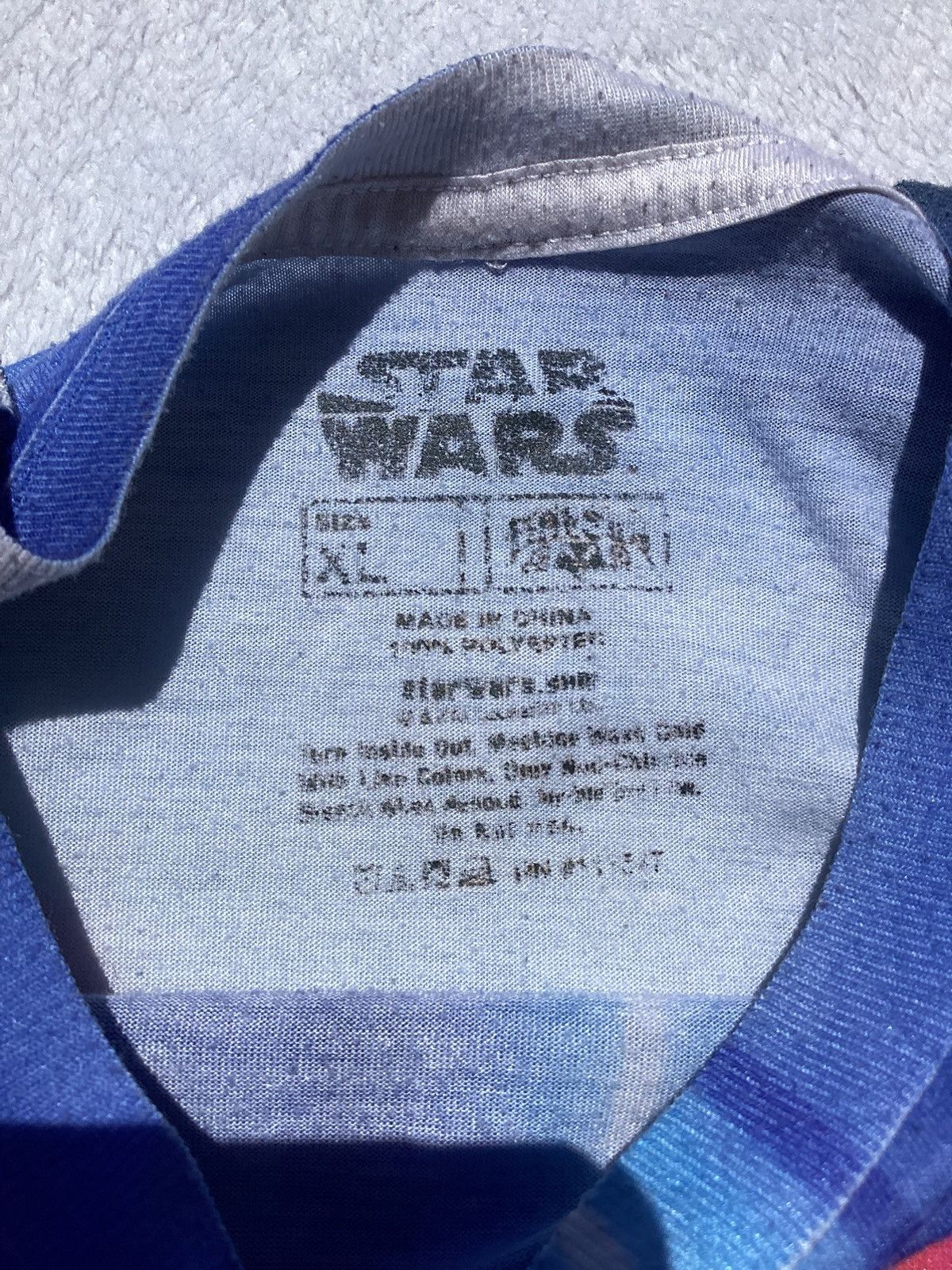 Vintage Star Wars Darth Vader, Luke Skywalker battle scene AOP TEE Size US XL / EU 56 / 4 - 4 Thumbnail