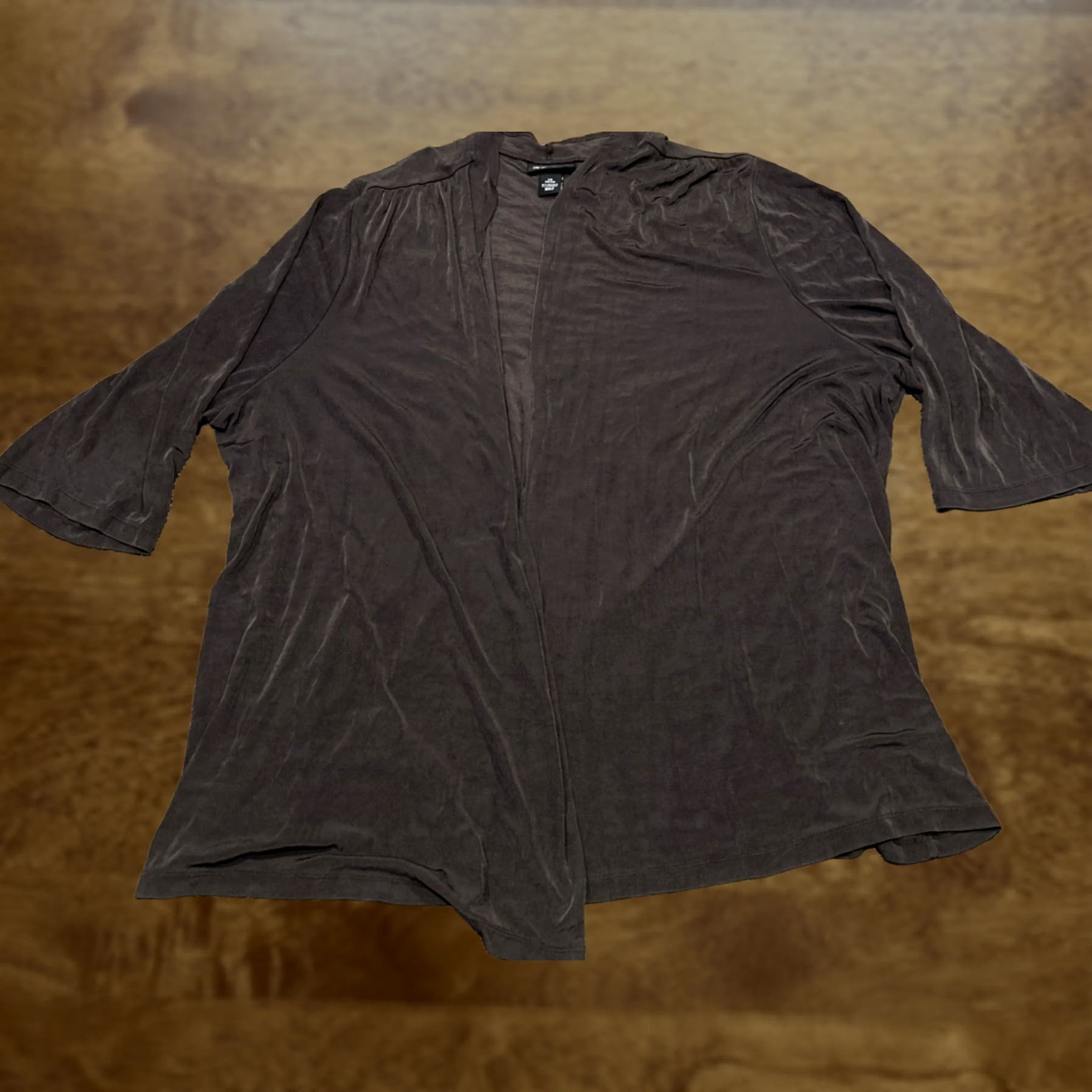 Vintage VINTAGE Maggie Barnes Cardigan Sweat er Open Brown 3X Women Plus A22 Size XXL / US 16-18 / IT 52-54 - 1 Thumbnail