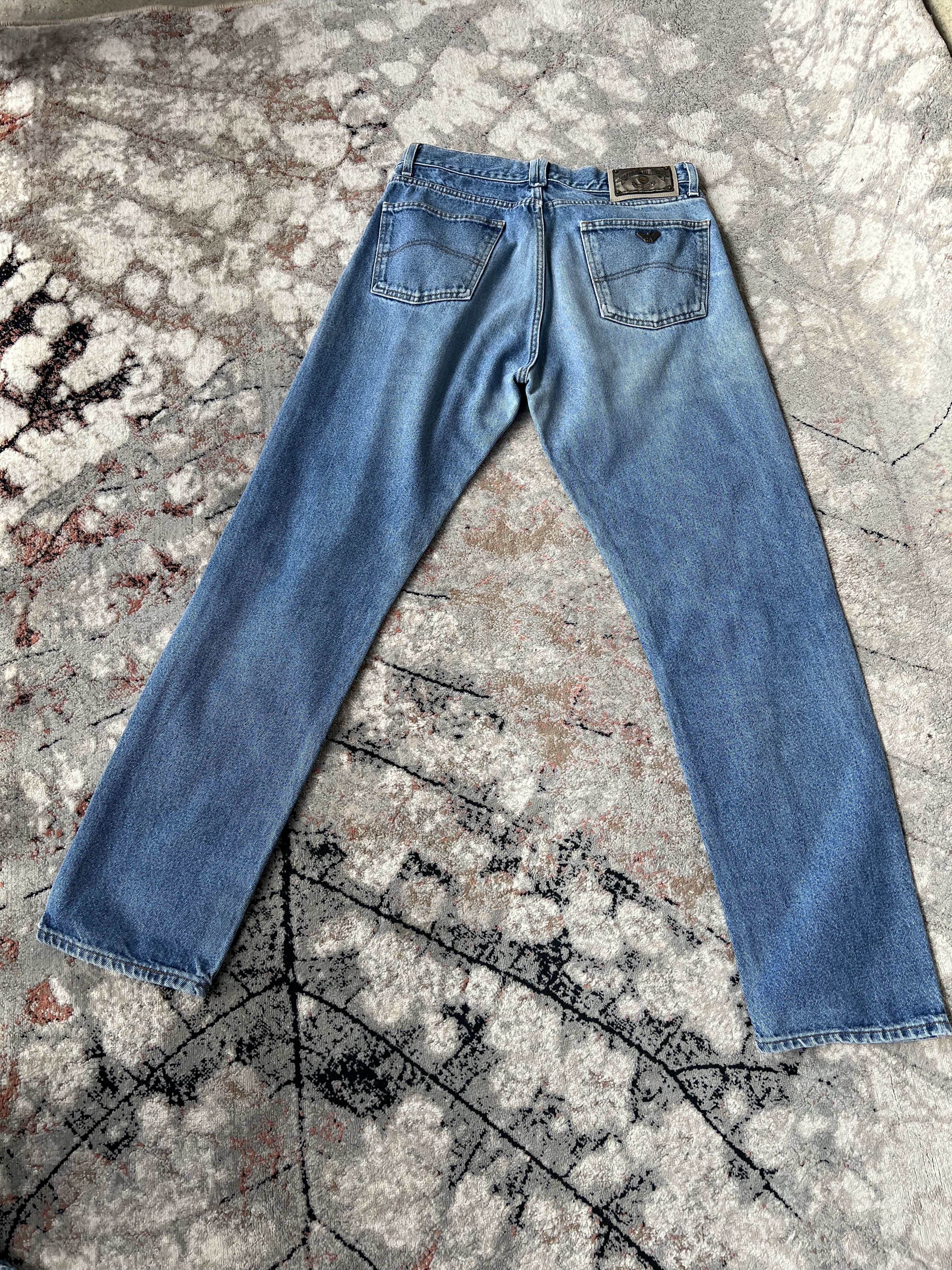 Giorgio Armani Armani Jeans Vintage Denim Pants Metal Logo Size US 34 / EU 50 - 1 Thumbnail