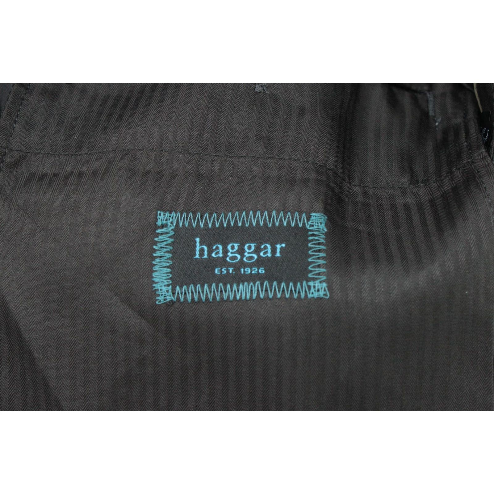 Haggar VINTAGE Haggar Pants Men's 34x32 Black Slacks Straight Chino Micro Herringbone NWT Size US 34 / EU 50 - 6 Thumbnail