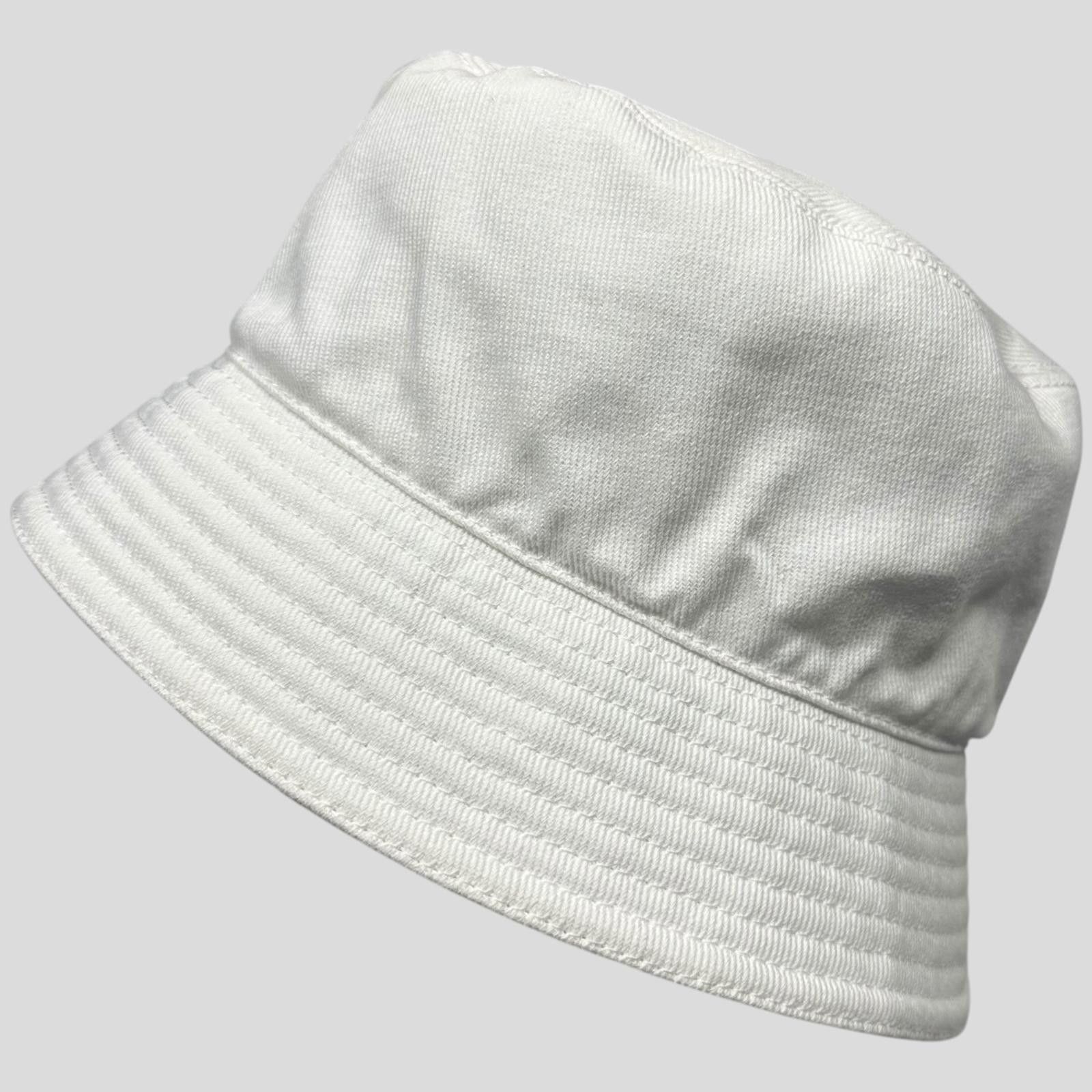 Prada Prada 2022 Embroidered Cotton Triangle Logo Bucket Hat - L Size ONE SIZE - 4 Thumbnail