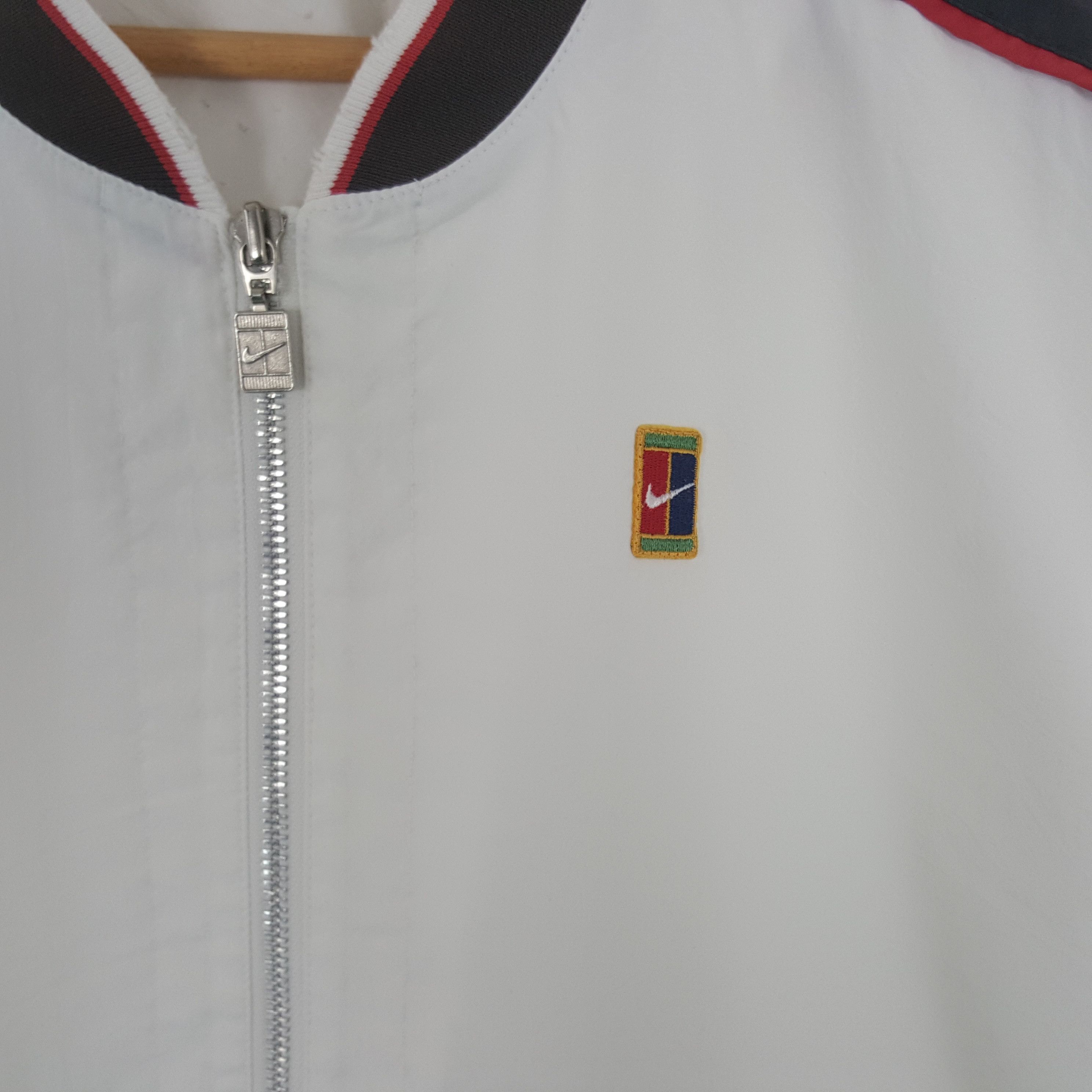 Nike × Vintage Vintage Nike Court American Sport Windbreaker Sweatshirt Size US L / EU 52-54 / 3 - 2 Thumbnail