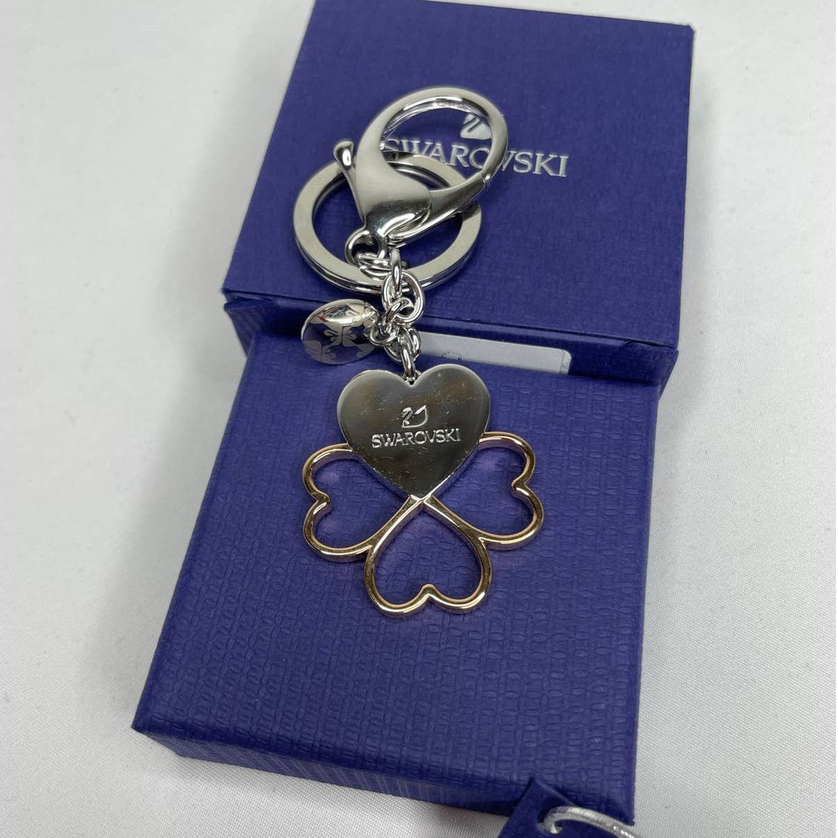 Swarovski Swarovski Cupid Heart Leaf Bag Charm Crystals Mixed Size ONE SIZE - 3 Thumbnail