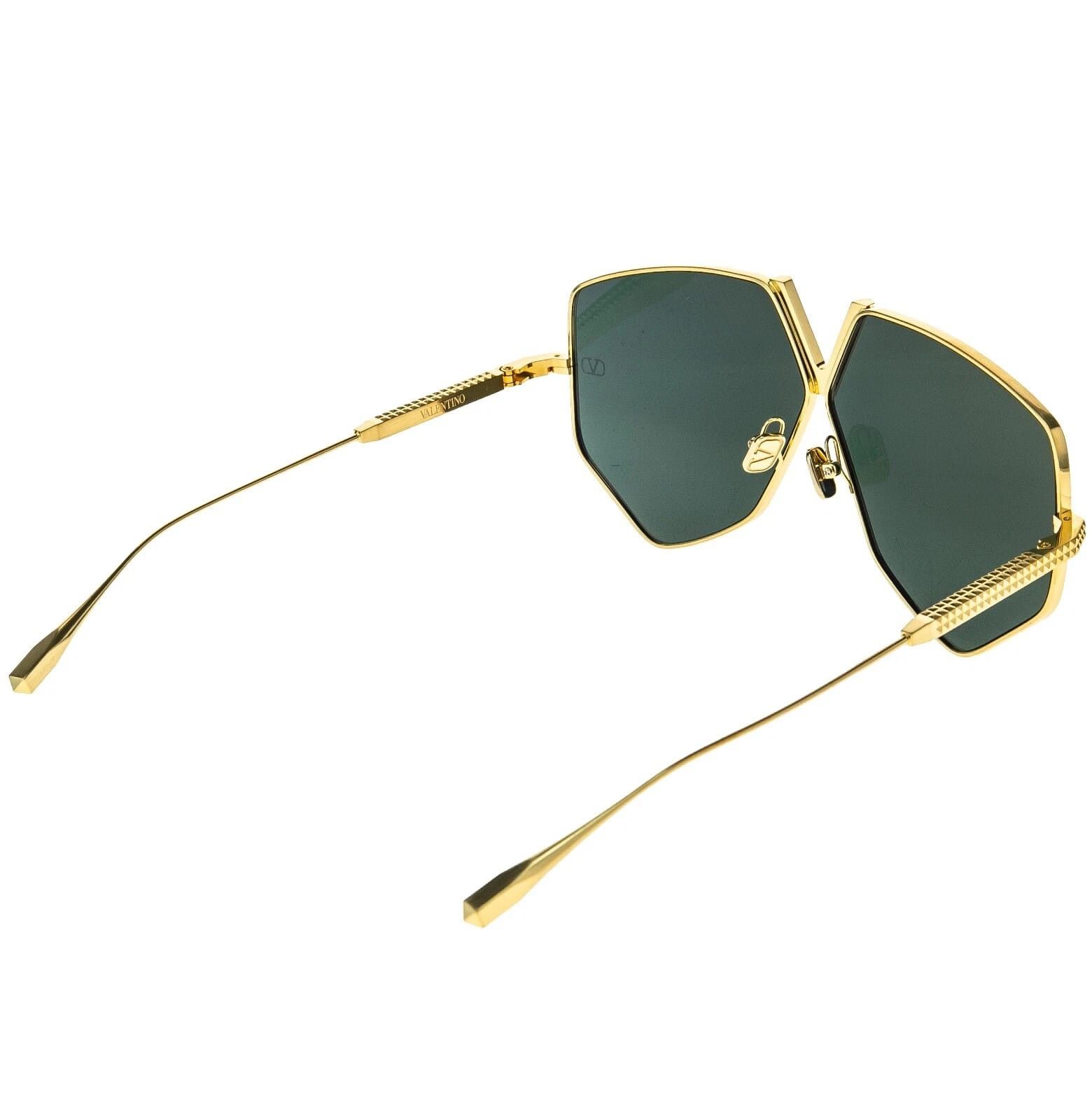 Valentino VALENTINO V HEXAGON VLS115 Gold Titanium VLS 115B Sunglass Size ONE SIZE - 12 Thumbnail