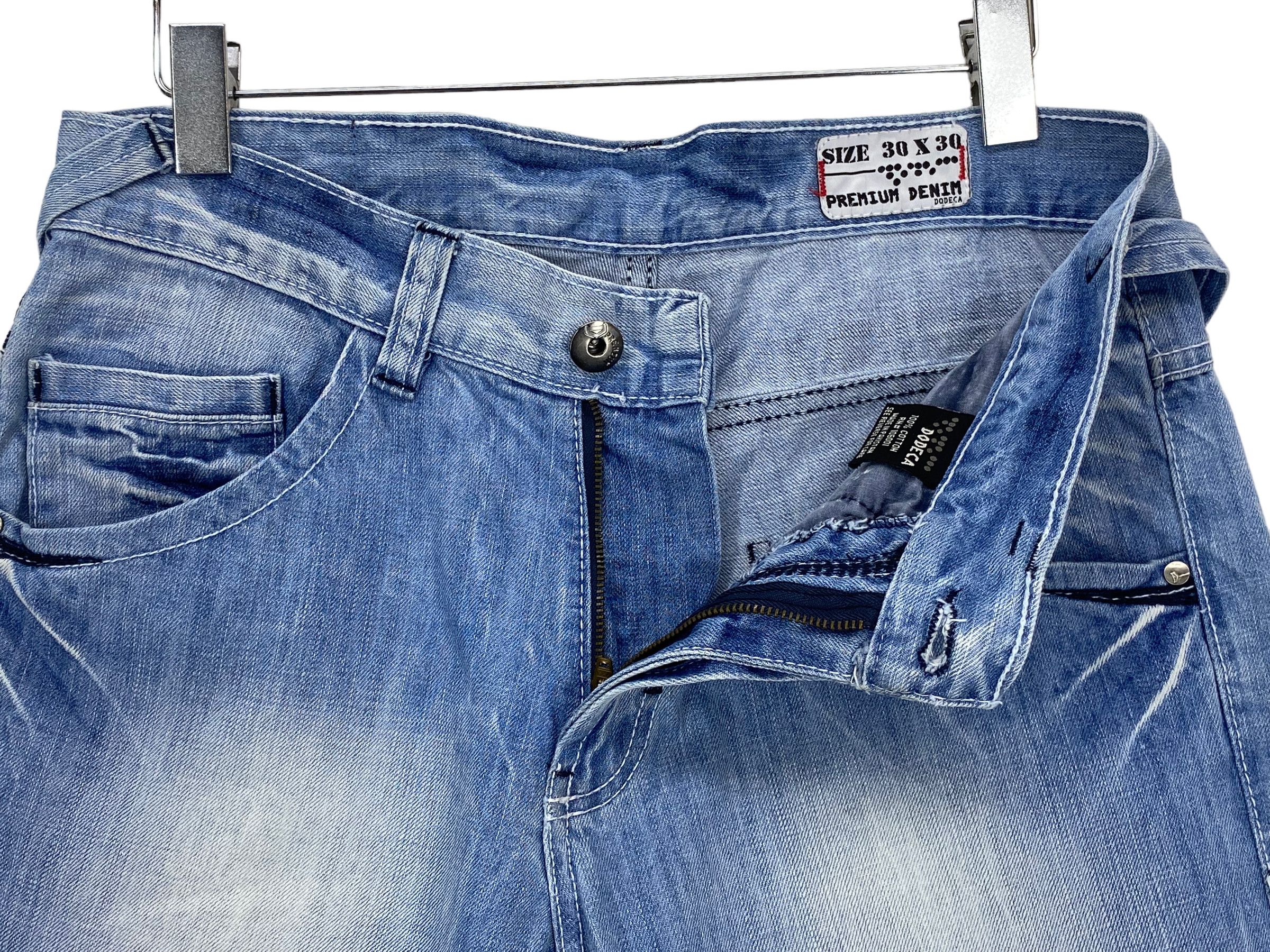 Japanese Brand Dodeca Jeans Light Wash Jeans Tapered Leg Jeans Size US 32 / EU 48 - 10 Thumbnail