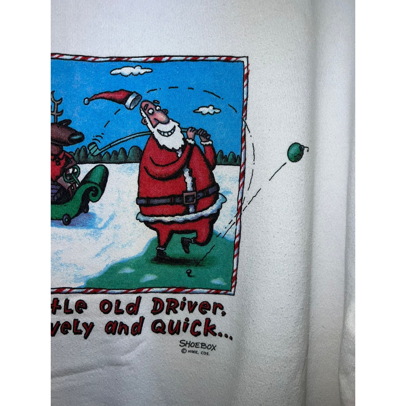Delta 90s A Little Old Driver Santa Christmas Winter Sweatshirt XL Size US XL / EU 56 / 4 - 3 Thumbnail
