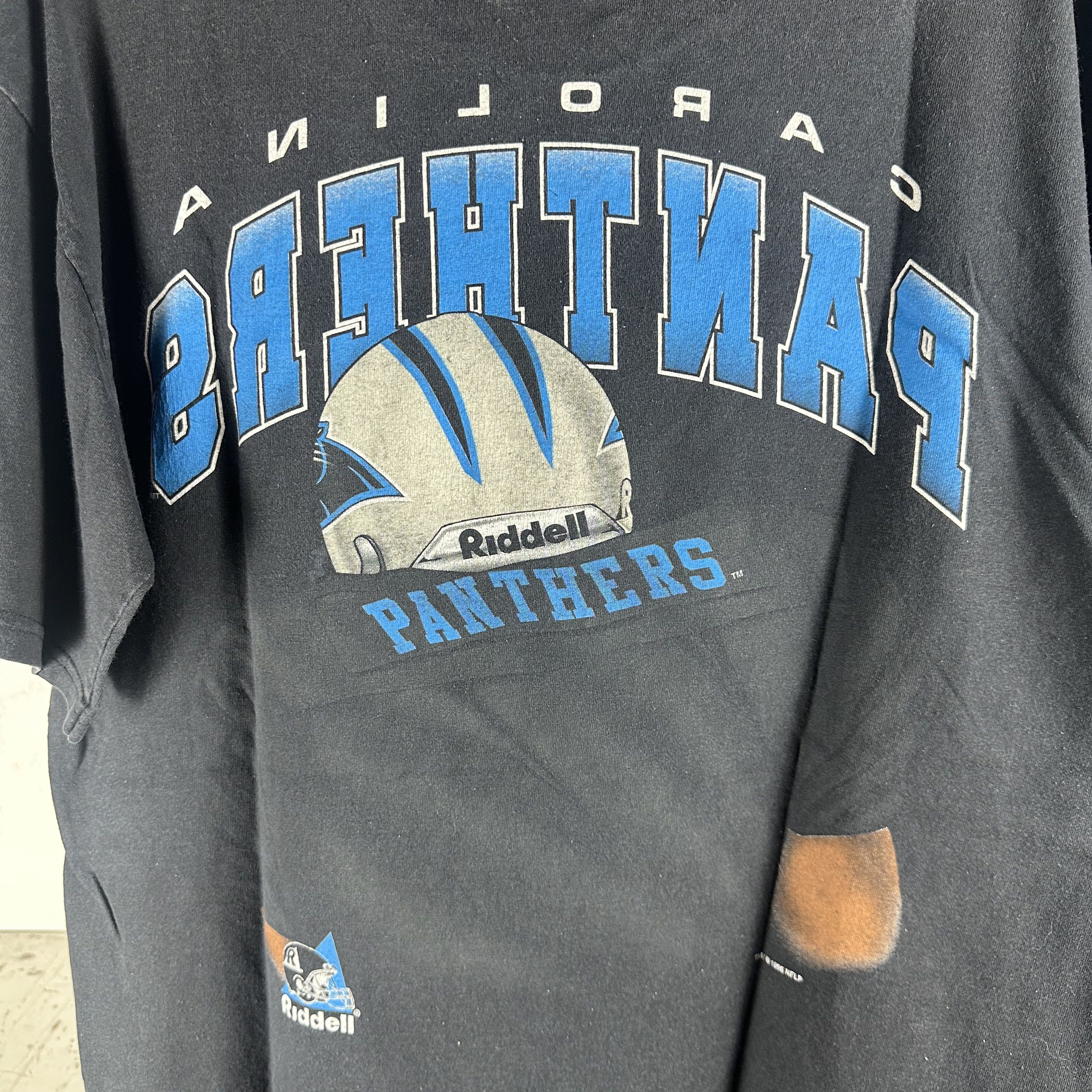 Vintage ​1996 Carolina Panthers NFL Double Sided Graphic T-shirt Size US L / EU 52-54 / 3 - 4 Thumbnail