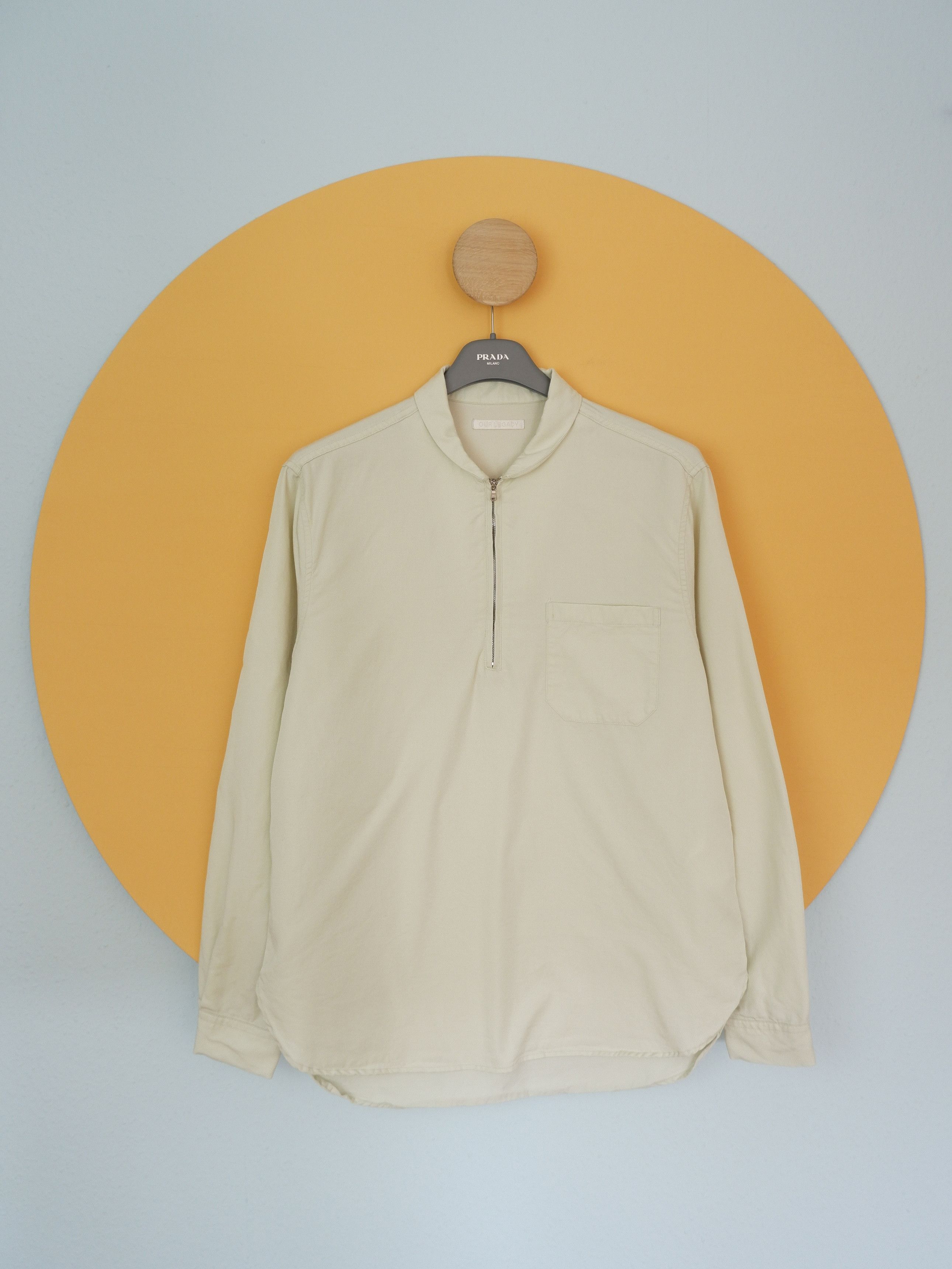 Last drop! Our Legacy shawl zip lyocell shirt