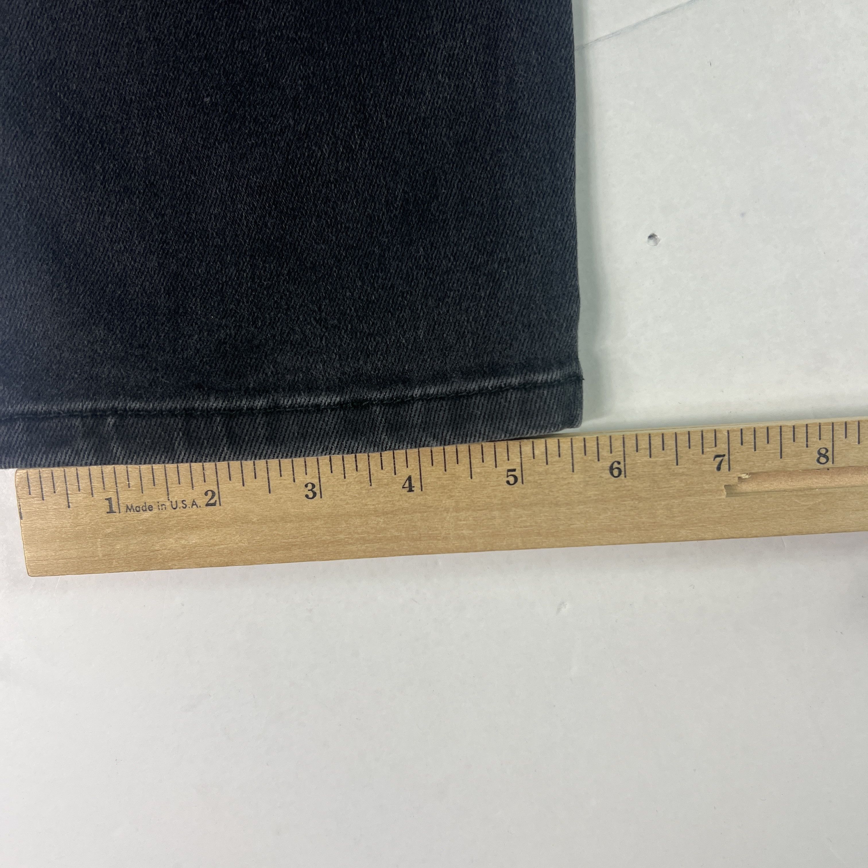 Rolla's Rolla's Jean Thin Captain Slim Black Faded Distressed Denim Size US 31 - 15 Thumbnail