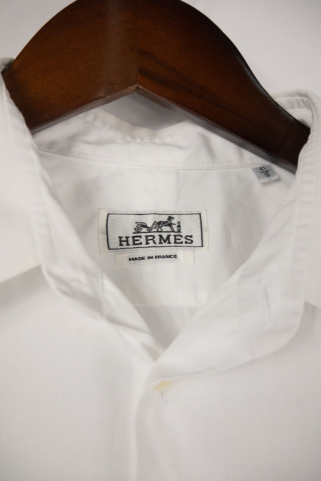 Designer × Hermes Hermes Vintage classic white shirt Size US XL / EU 56 / 4 - 2 Thumbnail