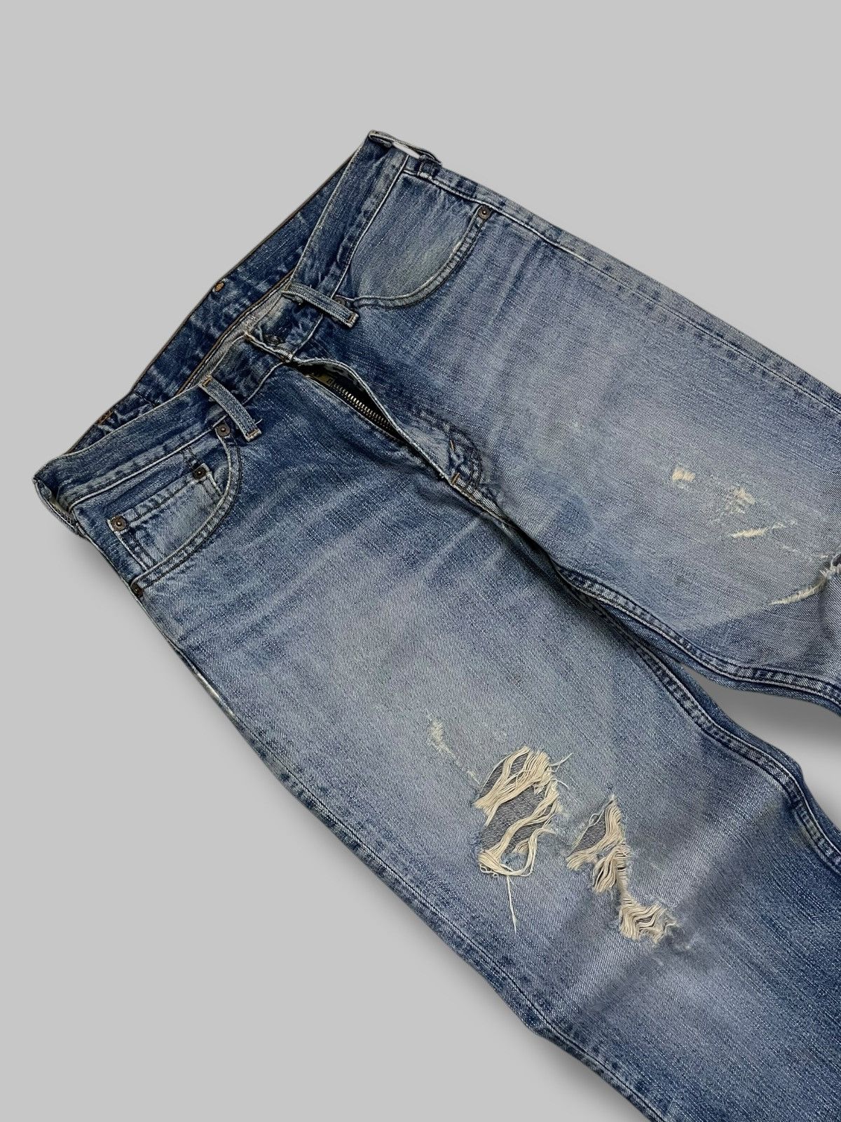 Levi's Vintage Clothing Vintage 1990s Designer Levis 502 Distressed Denim Size US 30 / EU 46 - 9 Thumbnail