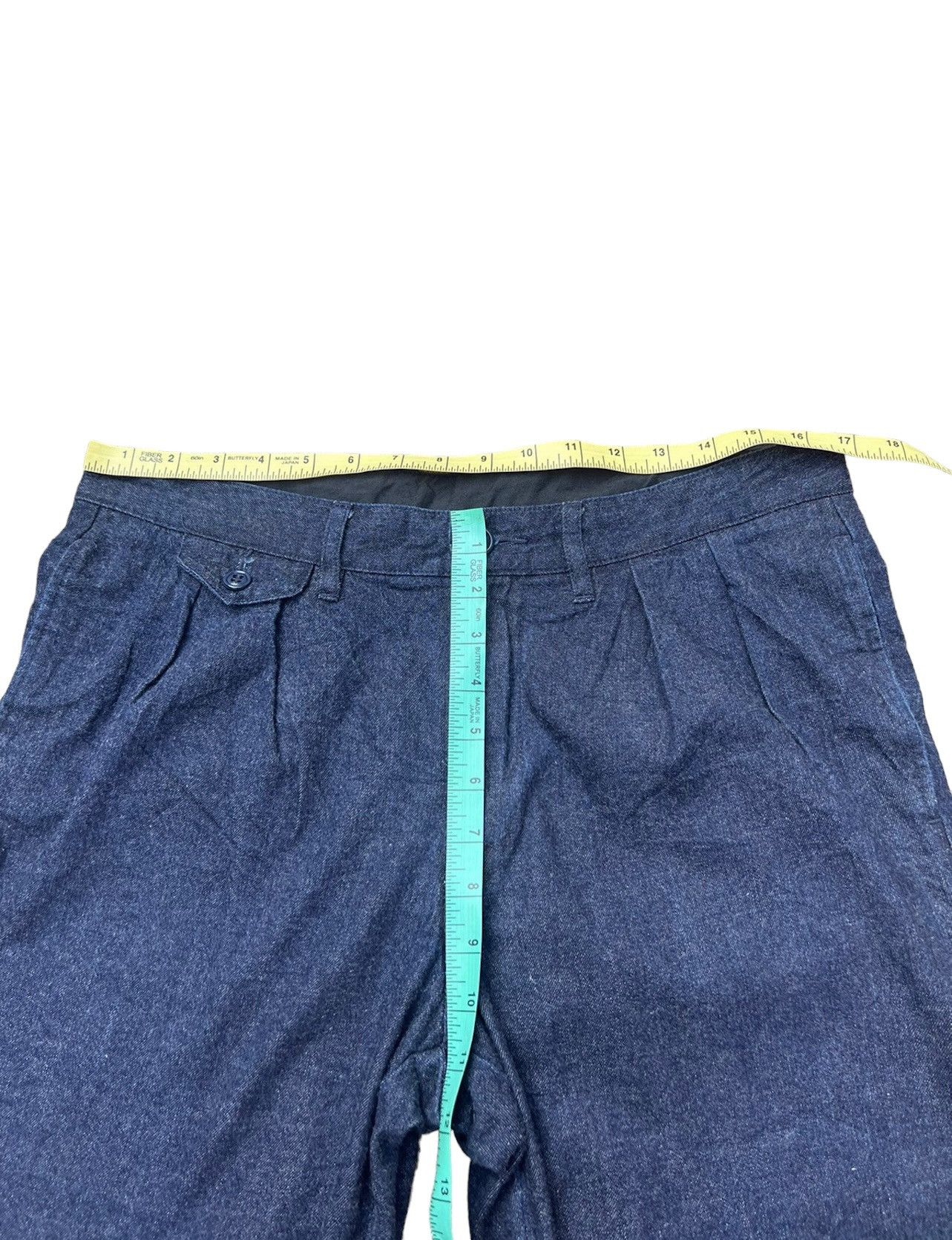 Vintage Ozaki Kinsei Japan Indigo Blue Denim Cropped Trouser Pant Size US 32 / EU 48 - 3 Thumbnail