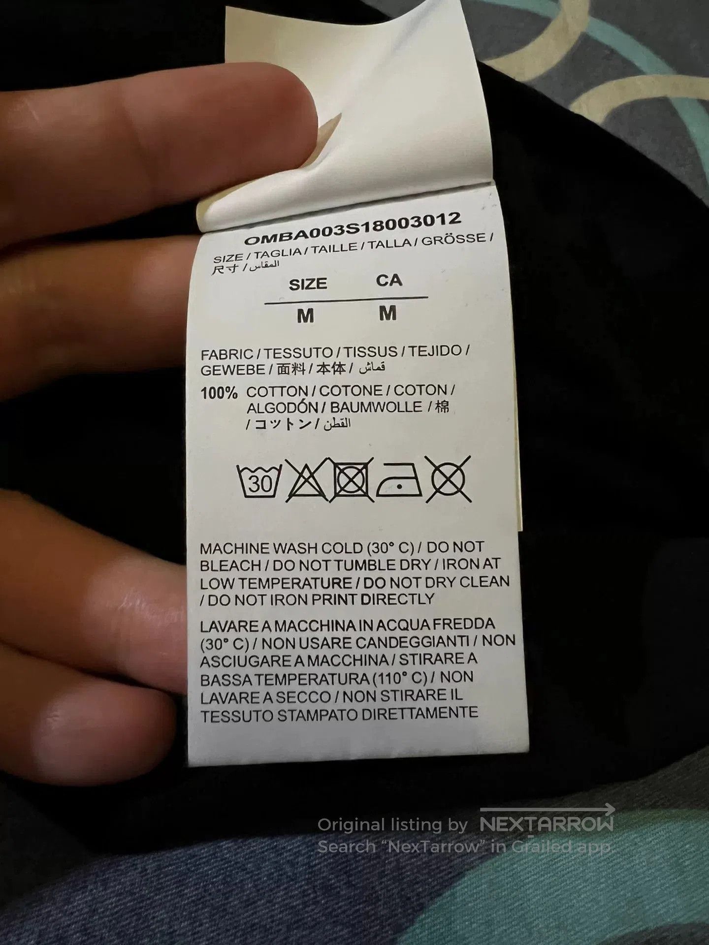 Off-White Off-White Embroidered Slogan T-Shirt. Size US M / EU 48-50 / 2 - 8 Thumbnail