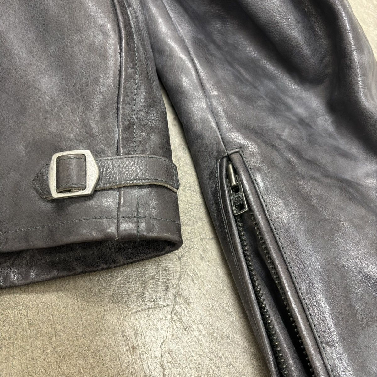 Balenciaga Balenciaga Unifit dirty calf crinkle leather jacket Size US M / EU 48-50 / 2 - 7 Thumbnail