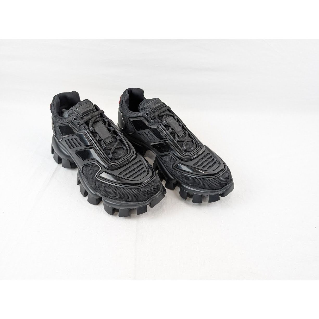 Prada o1rshd1 Rubber Knit Sneakers in Nero 9.5 US Size US 9.5 / EU 42-43 - 13 Thumbnail
