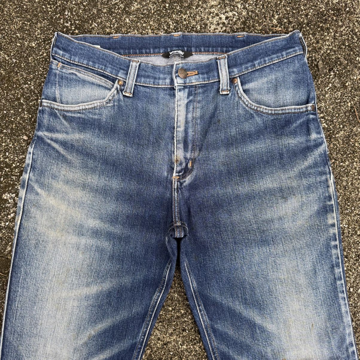 Wrangler VINTAGE WRANGLER MUD WASHED DENIM JEAN PANTS Size US 32 / EU 48 - 3 Thumbnail
