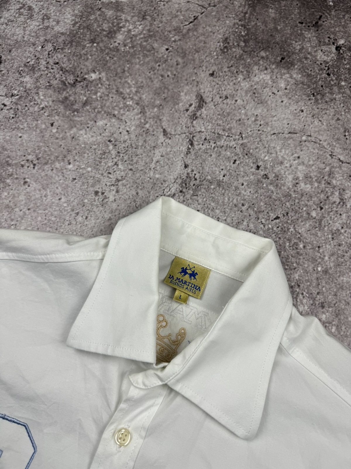 La Martina Vintage Y2KLa Martina Dubai Polo Team Button ups Shirt Size US L / EU 52-54 / 3 - 4 Thumbnail