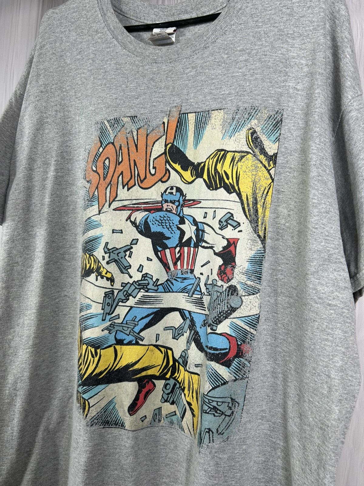 Marvel Comics Vintage Marvel Captain America Spang! Movie Comics T-Shirt Size US XL / EU 56 / 4 - 3 Thumbnail