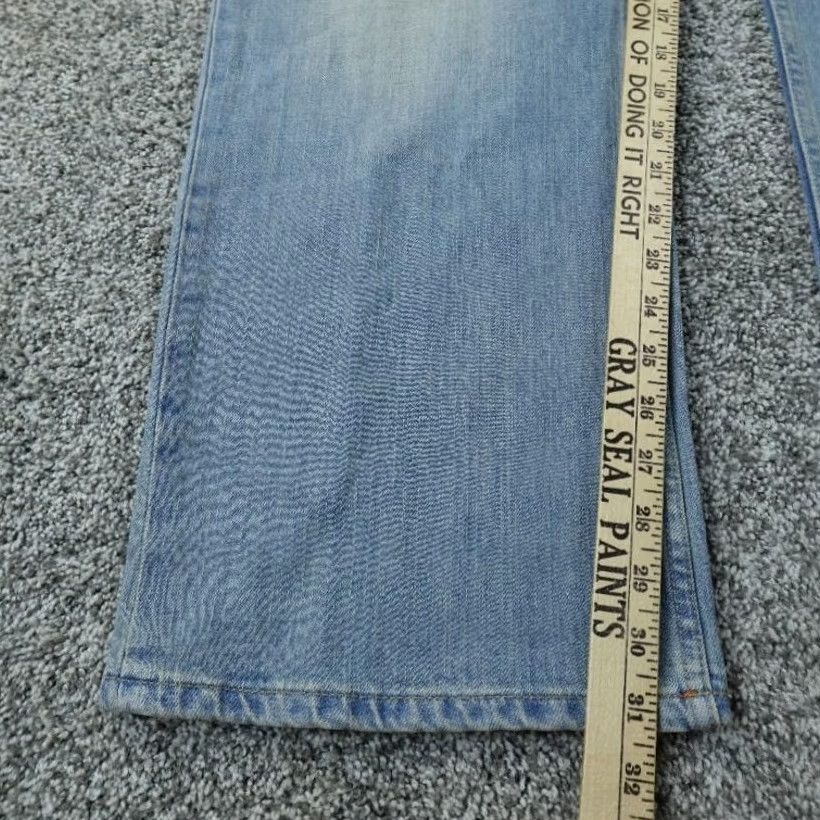 Lee Lee Jeans Mens 40X30 Light Blue Denim Pants Relaxed Straight Stretch 5-Pocket Design Jeans Size US 40 / EU 56 - 4 Thumbnail