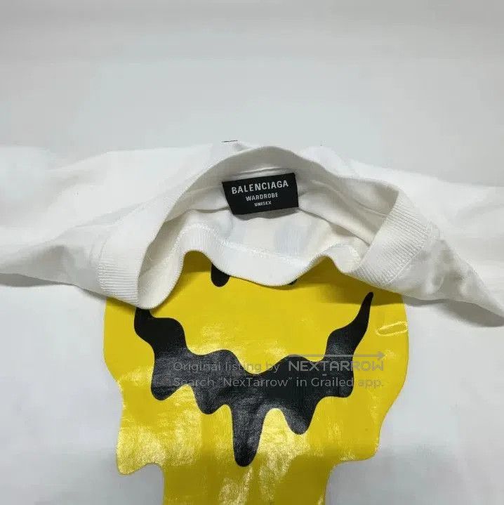 Balenciaga Balenciaga SS21 Dripping Smile Print Casual T. Size US S / EU 44-46 / 1 - 3 Thumbnail