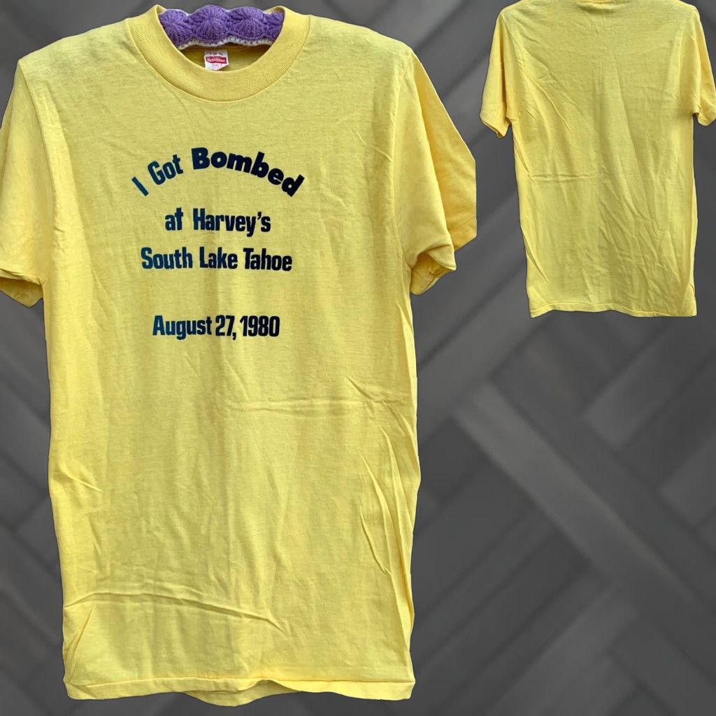 Vintage Vintage I Got Bombed at Harvey’s South Lake Tahoe August 27 1980 T Shirt M Size US M / EU 48-50 / 2 - 1 Thumbnail