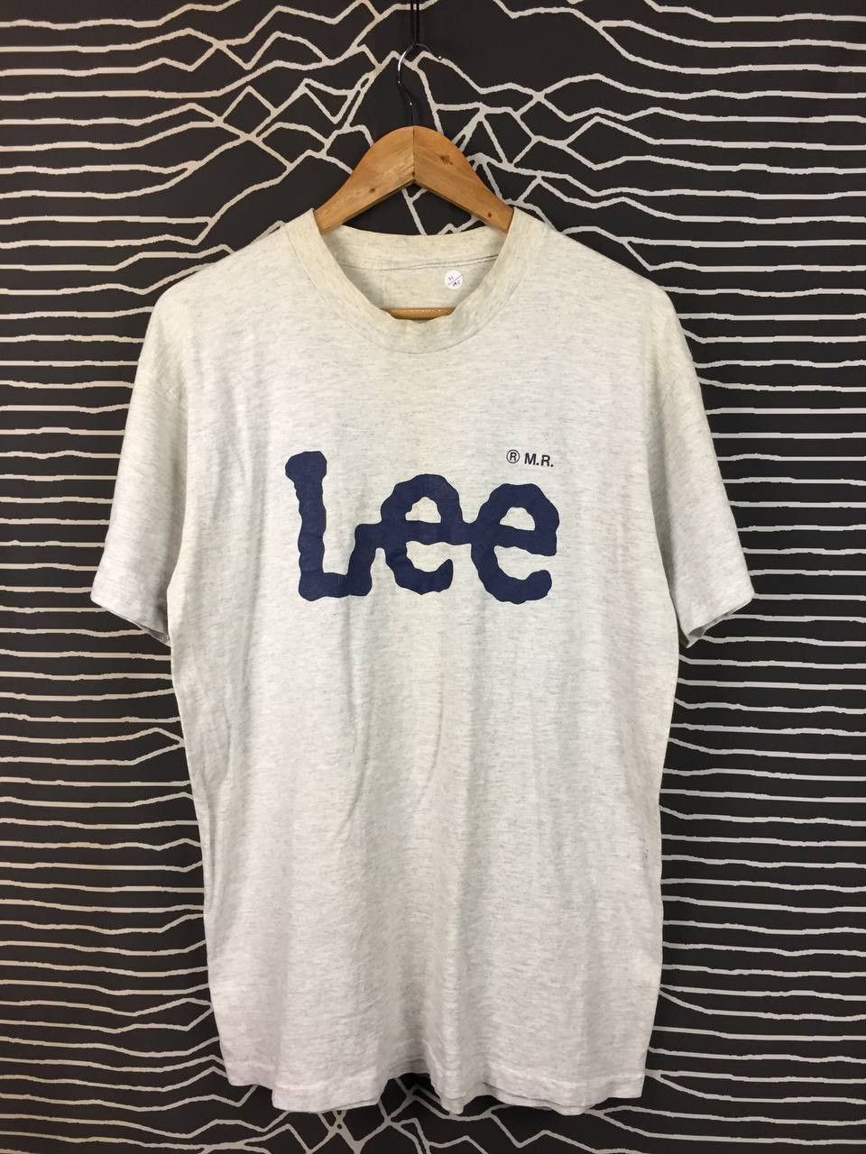 Lee Vtg 90s Lee Heritage Logo Single Stitch Heather Grey Tee Size US L / EU 52-54 / 3 - 1 Thumbnail