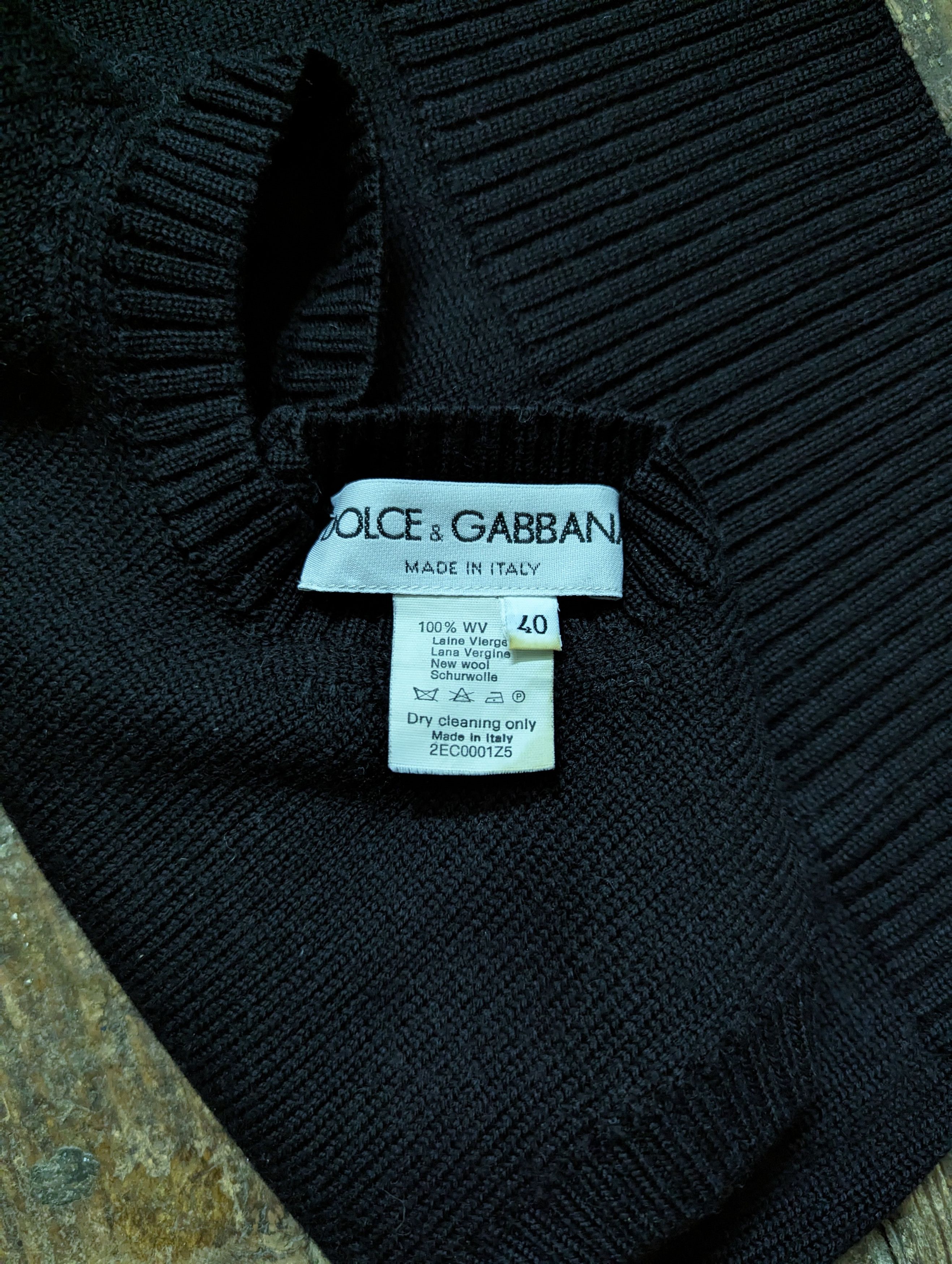 Dolce & Gabbana 00s Dolce & Gabbana Wool Top Vest Size S / US 4 / IT 40 - 3 Thumbnail