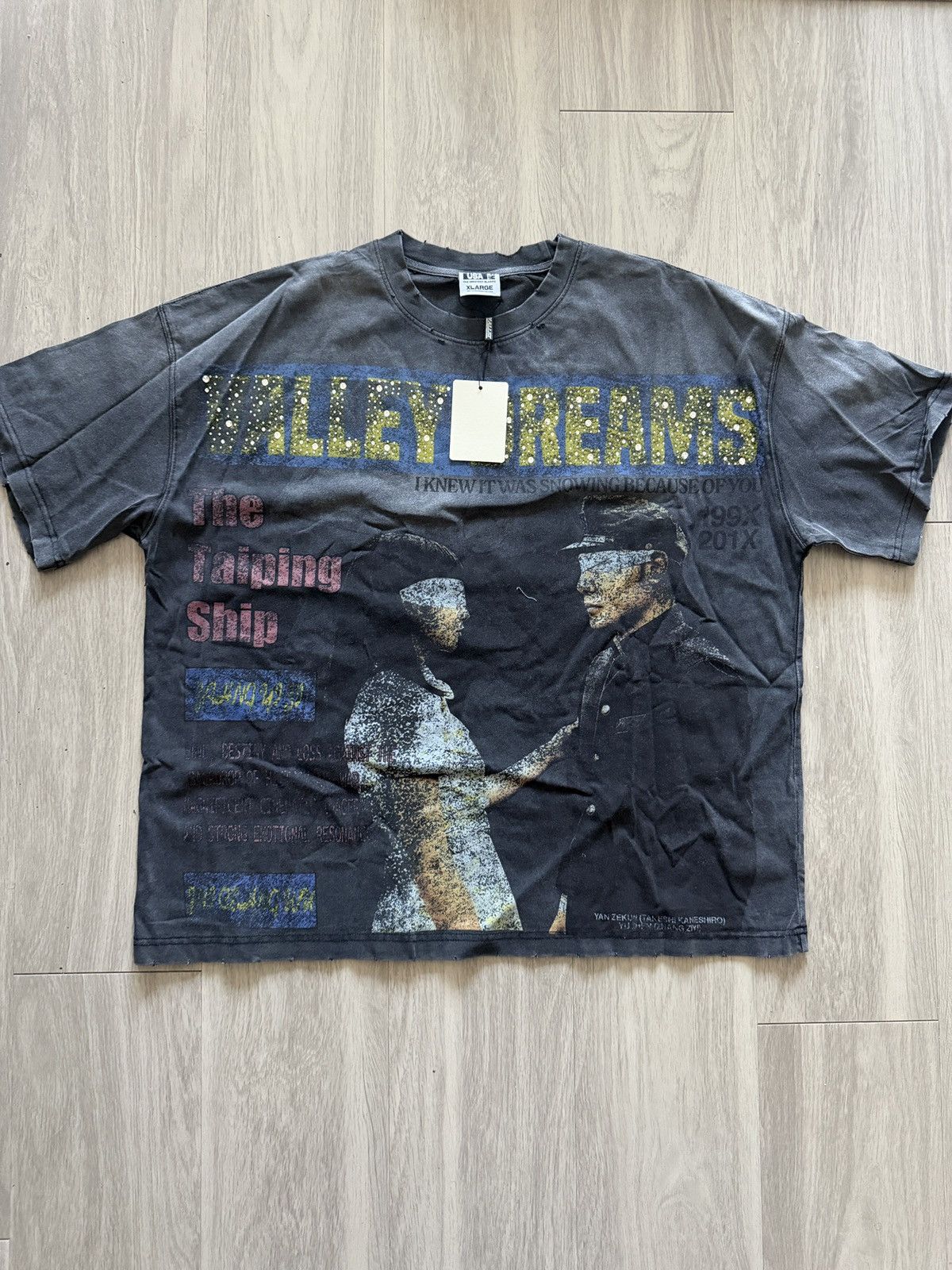 Vale Vale Forever Valley Black The Cross Taiping Ship Bling Tee Size US XL / EU 56 / 4 - 1 Thumbnail