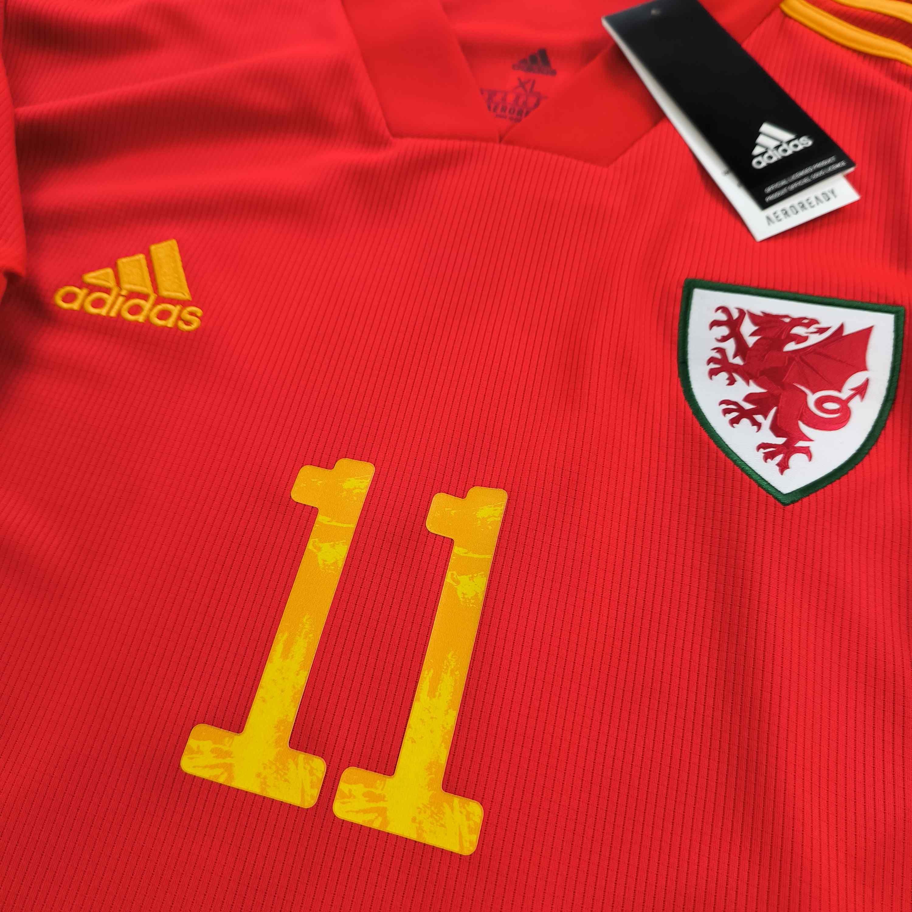 Adidas NEW Wales 2020-21 Adidas home Bale football jersey size XL Size US XL / EU 56 / 4 - 3 Thumbnail