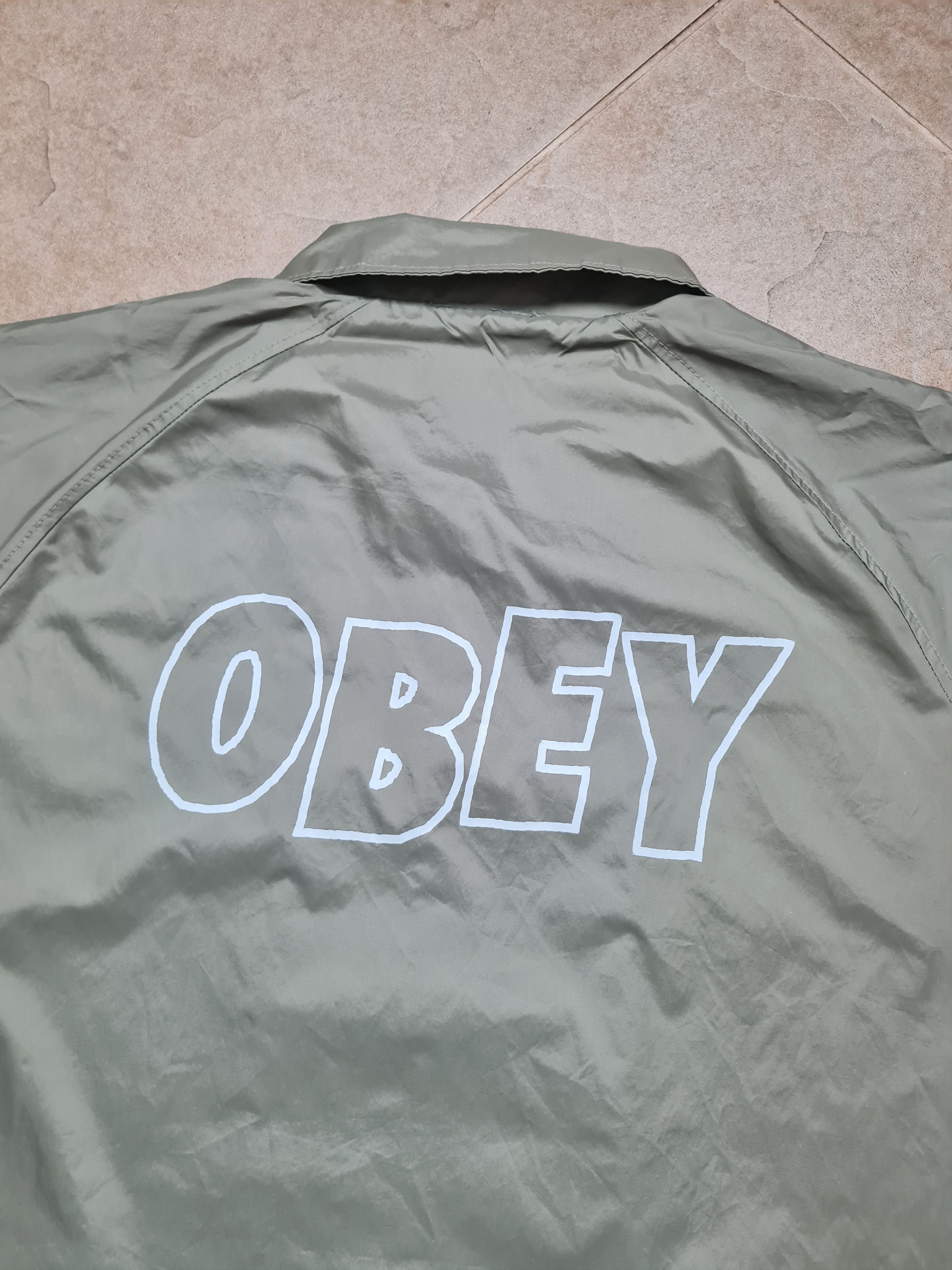 Obey Mens Jacket Rare Obey Coach Jacket Windbreaker Size M Size US M / EU 48-50 / 2 - 10 Thumbnail