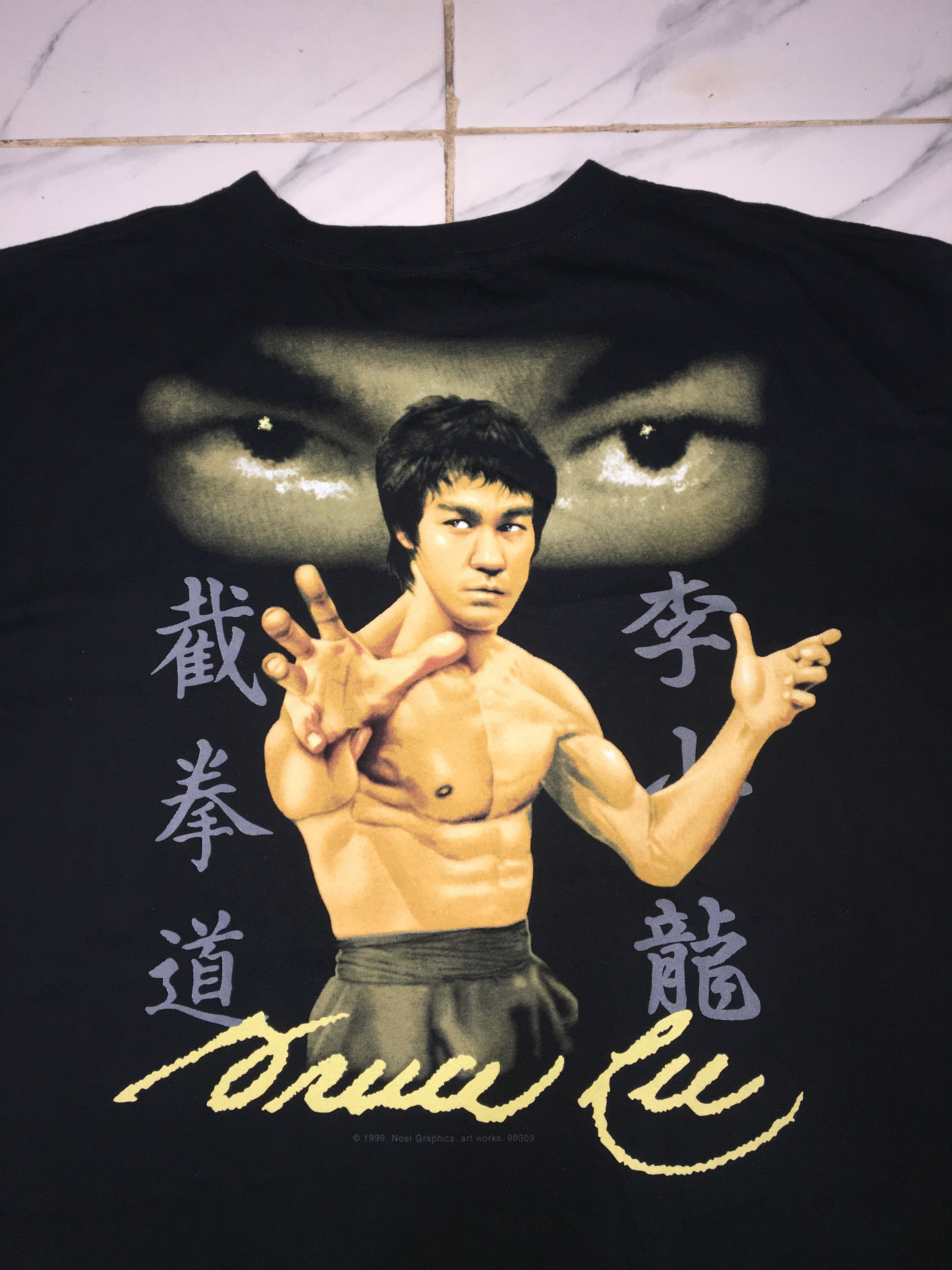 Vintage Vintage 90s Bruce Lee T Shirt 1999 Size US XL / EU 56 / 4 - 3 Thumbnail