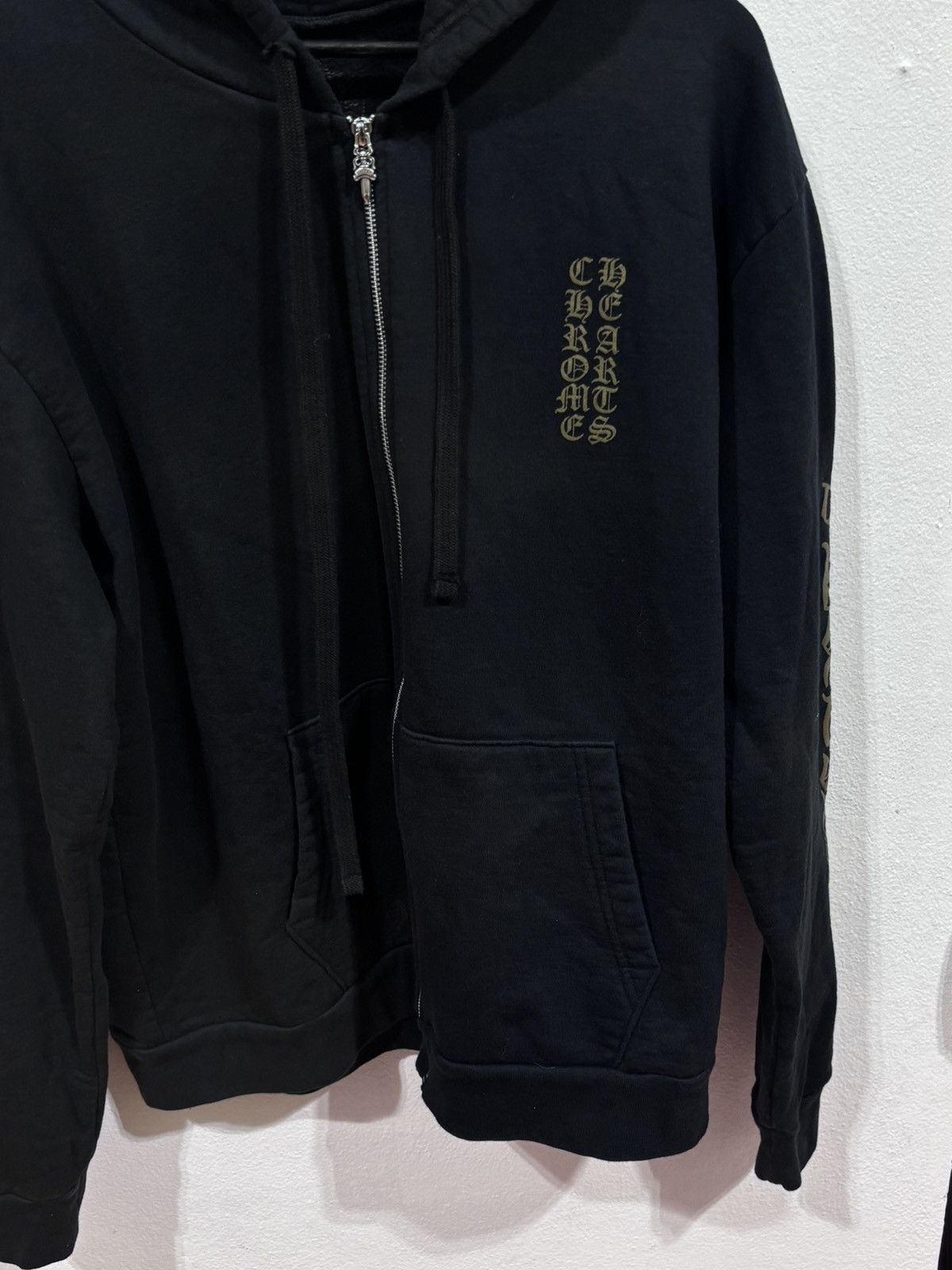 Chrome Hearts Chrome Hearts Vertical Logo Zip Up Hoodie Size US L / EU 52-54 / 3 - 3 Thumbnail