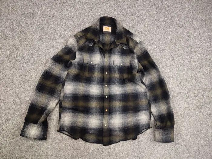Hugo Boss Boss Orange Overshirt Flannel Checkered Wool Blend Shirt Size US XL / EU 56 / 4 - 2 Thumbnail