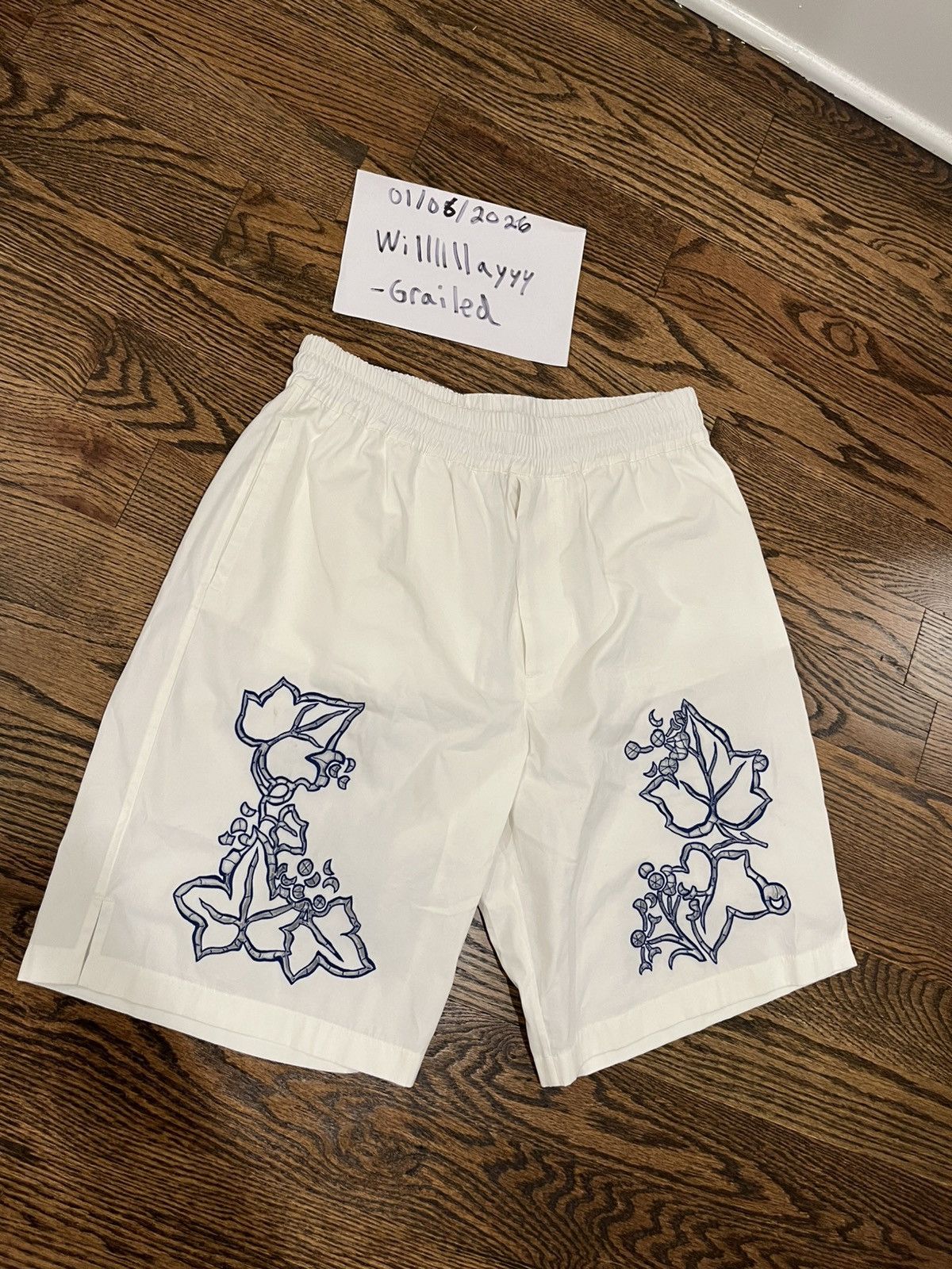 Burberry Burberry Daniel Lee SS24 Embellished Silk Shorts Size US 32 / EU 48 - 2 Thumbnail