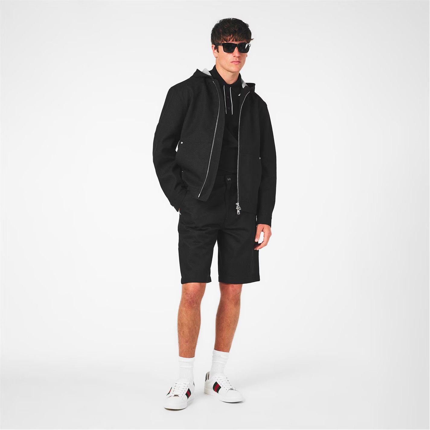 Gucci o1g2r1mq0426 Structured Fit Denim Jacket in Black Size US L / EU 52-54 / 3 - 6 Thumbnail