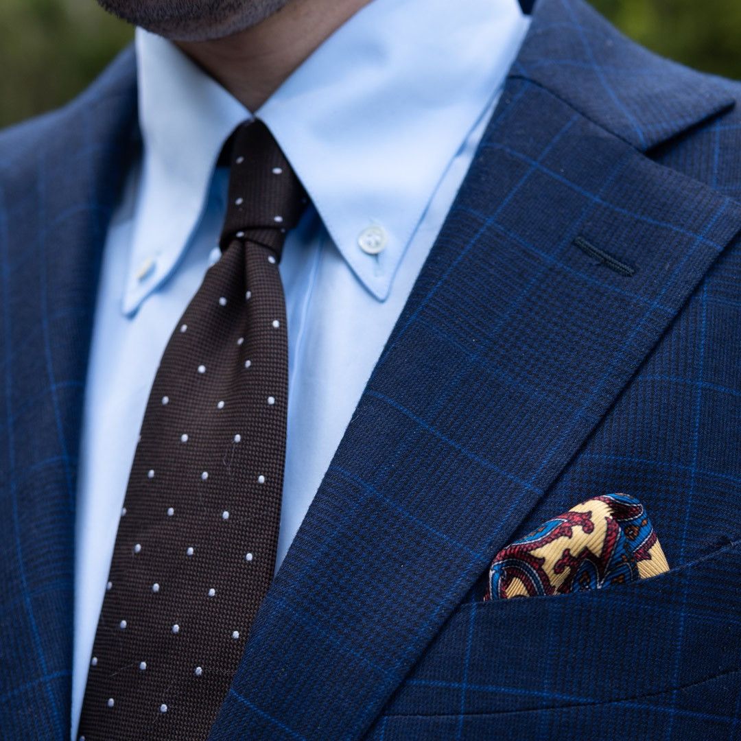 image of Suitsupply $999 S130 Full Canvas Suit in Navy, Men's (Size 36R)