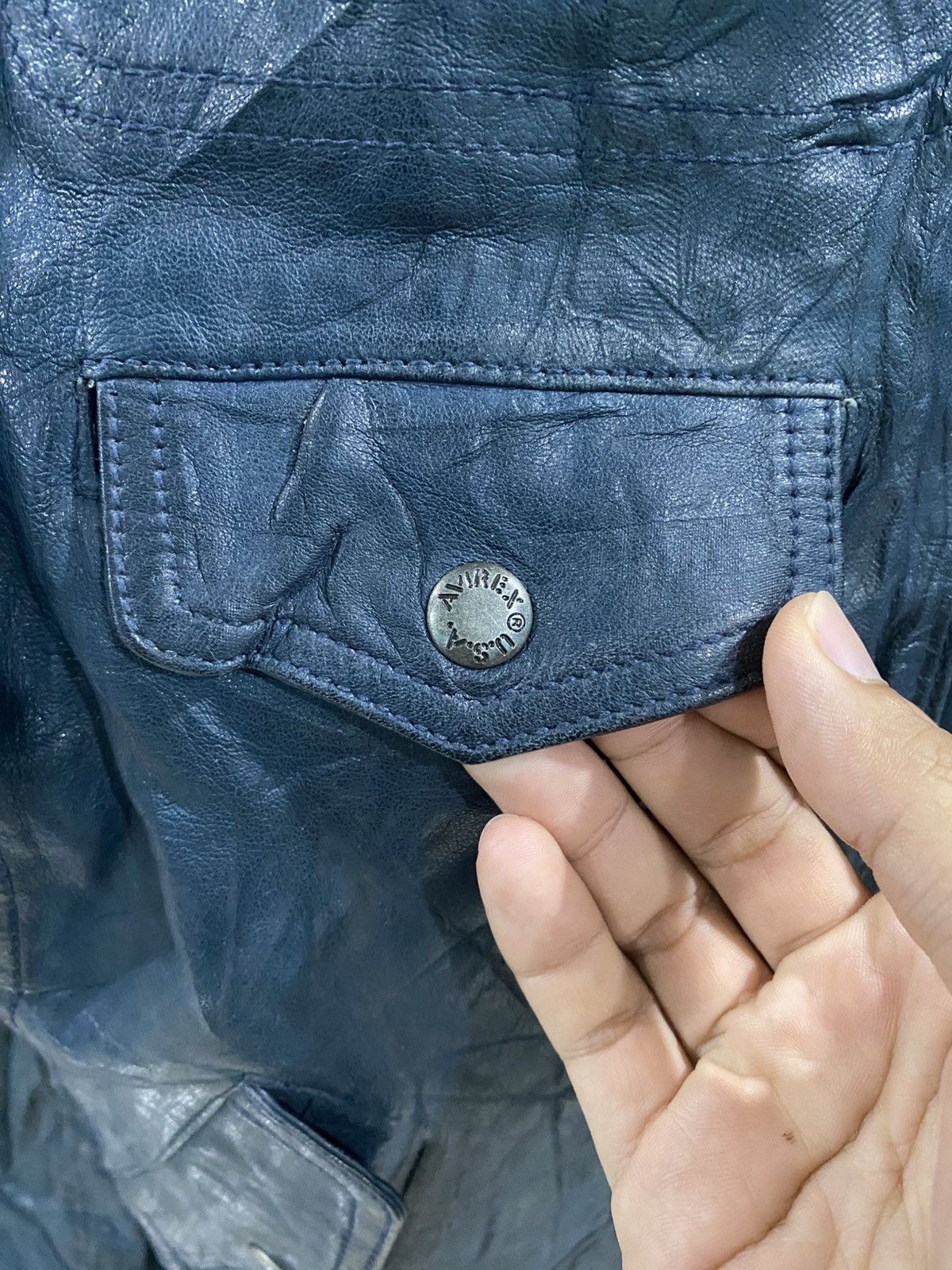 Avirex Avirex Usa Leather Flight Jacket Size US M / EU 48-50 / 2 - 6 Thumbnail