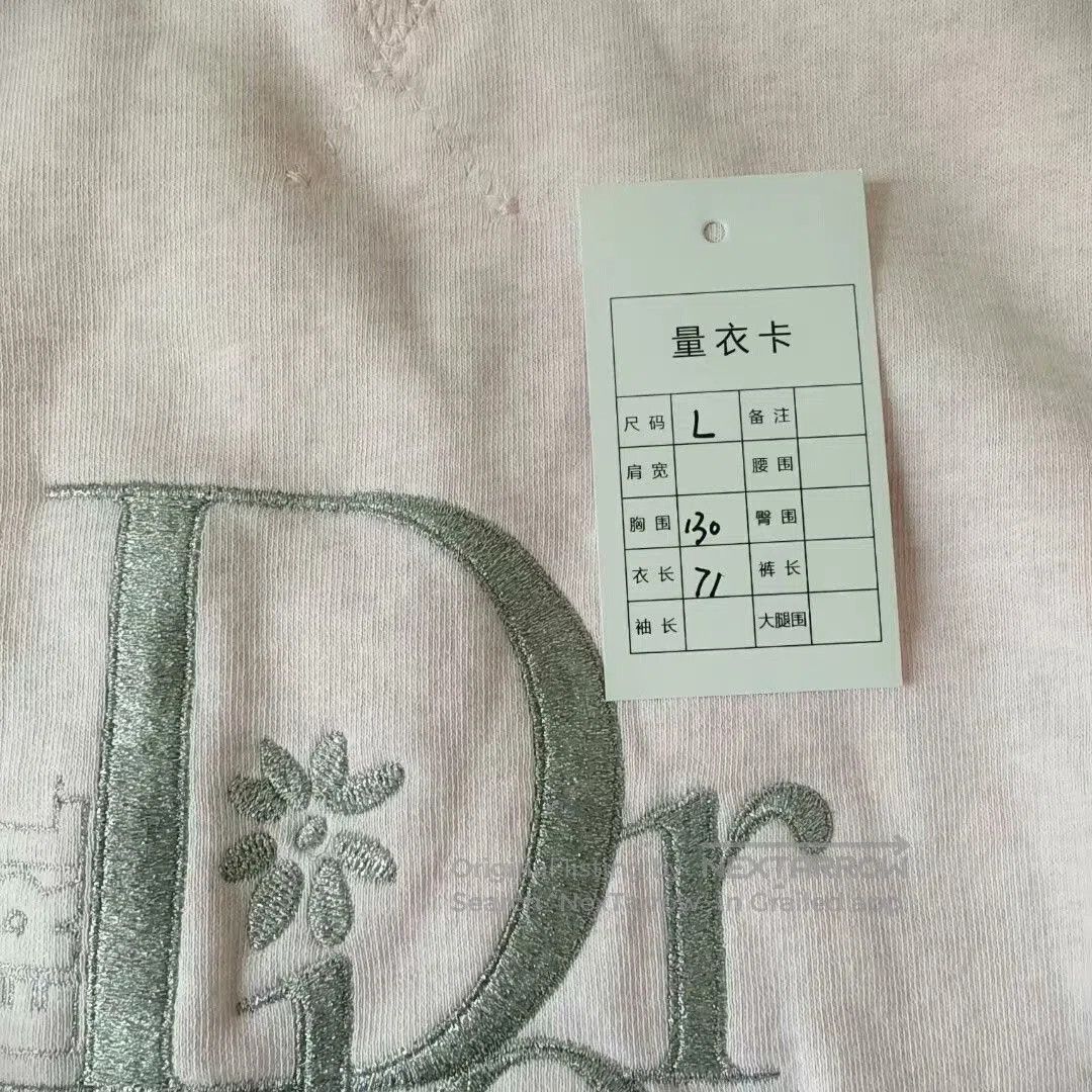 Dior Dior Logo Pink Embroidered Sweatshirt for Men. Size US M / EU 48-50 / 2 - 6 Thumbnail