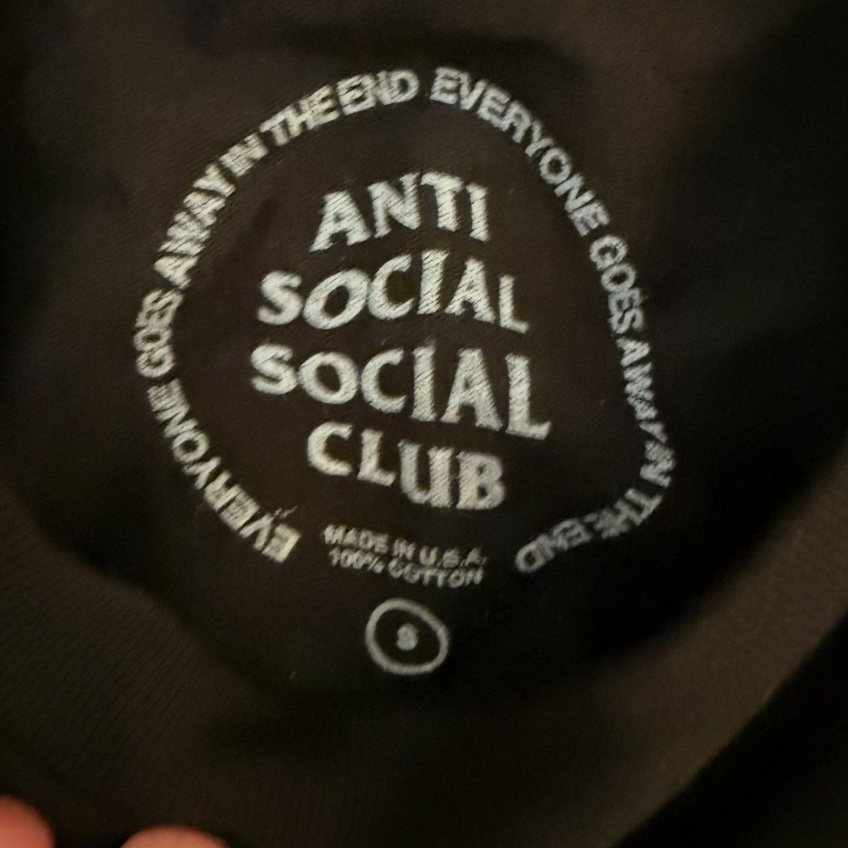Anti Social Social Club × Fragment Design ANTI SOCIAL SOCIAL CLUB x FRGMT BLACK/PINK TEE SIZE SMALL Size US S / EU 44-46 / 1 - 3 Thumbnail