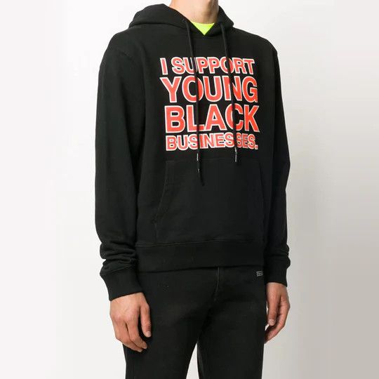 Off-White o1gr1nt0325 Business Slim Hoodie in Black Size US S / EU 44-46 / 1 - 2 Thumbnail