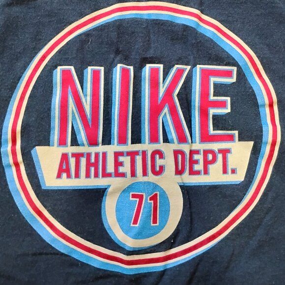 Nike Vintage 90s Nike Athletic Department 71 T-Shirt Size US XL / EU 56 / 4 - 1 Thumbnail
