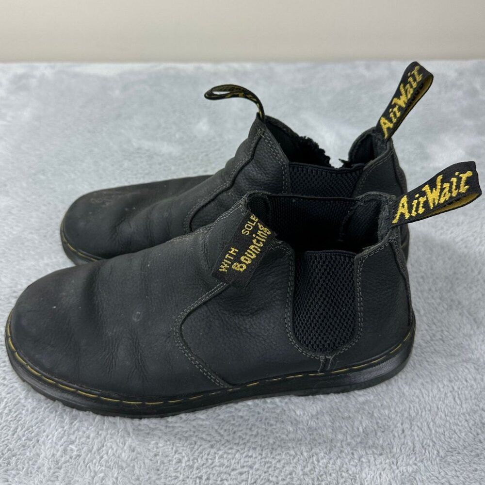 Dr. Martens Dr Martens Hardie Black Leather Boots Men's Size 10 US Size US 10 / EU 43 - 1 Thumbnail