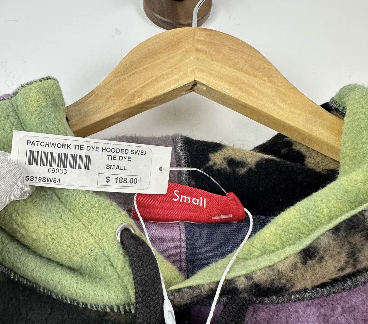 Supreme Supreme ss19 patchwork tie dye hoodie hooded sweatshirt Size US S / EU 44-46 / 1 - 3 Thumbnail