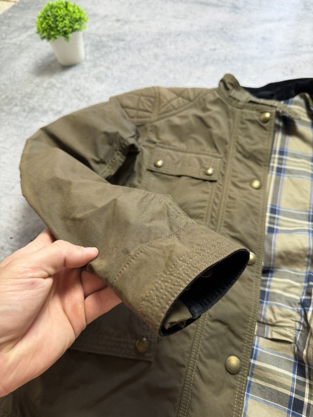 Belstaff Belstaff Waxed Quilt Motorcycle Biker Jacket Size M / US 6-8 / IT 42-44 - 12 Thumbnail