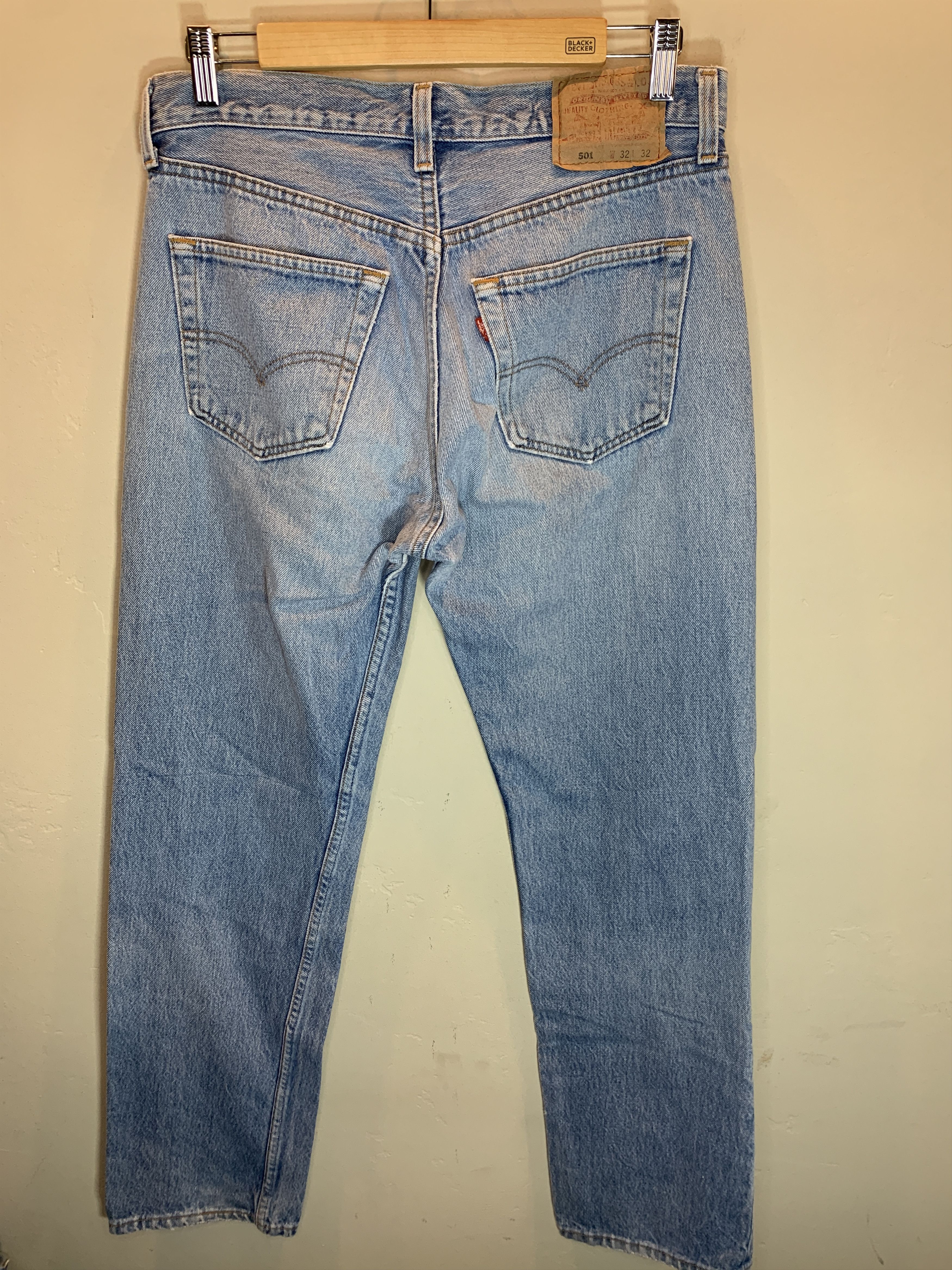 Levi's *RARE* Vintage 90’s Levi’s USA-Made 501 Denim Faded Jeans 32 Size US 32 / EU 48 - 2 Thumbnail