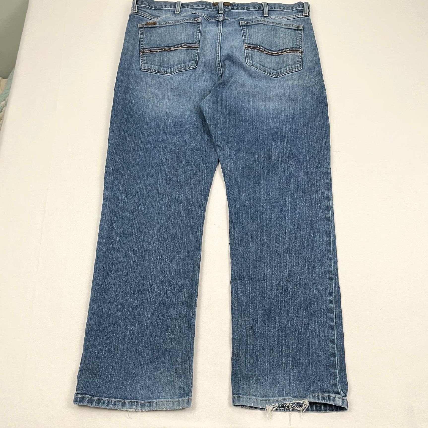 Ariat Ariat Legacy M4 Mens 42 x 30 Relaxed Boot Cut Denim Jeans Blue (Cowboy Western) Mens Jeans Size US 9 / EU 42 - 3 Thumbnail