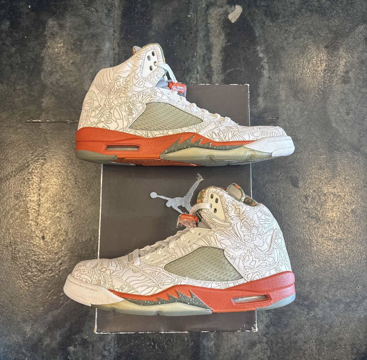 Nike Jordan 5 Laser (2007) Size US 13 / EU 46 - 1 Thumbnail