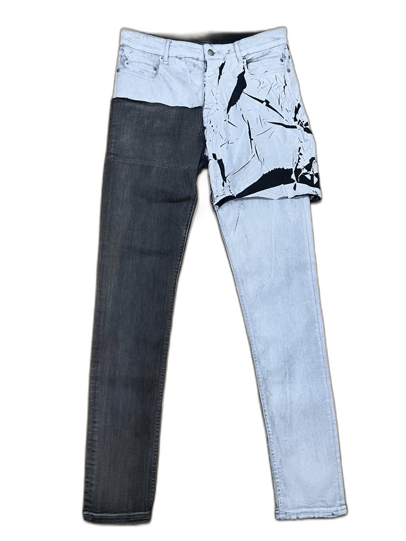 rick owens ro ss20 patchwork denim pants-2508