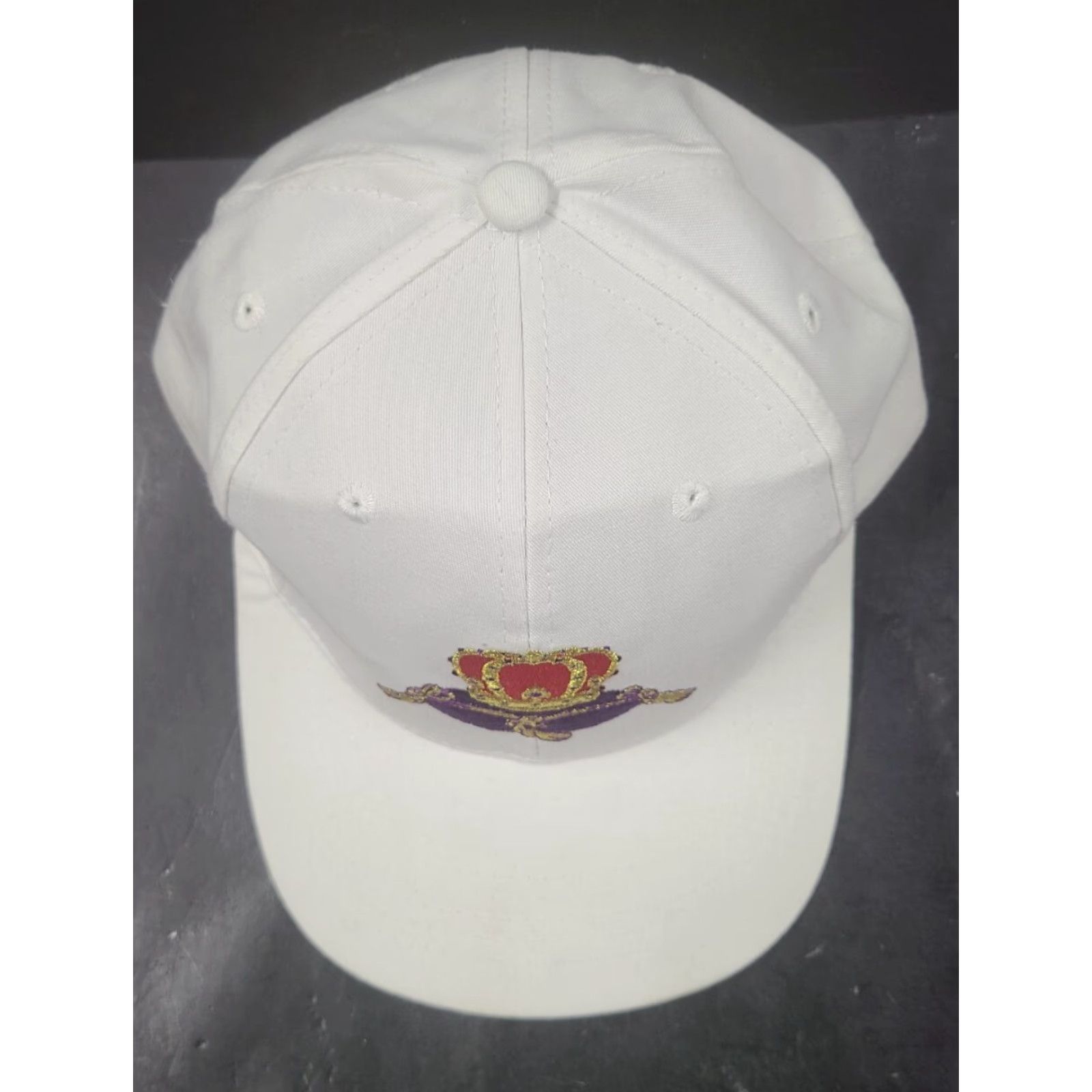 Vintage VINTAGE Crown Royal Alcohol Promo Strapback Hat White Crown Embroidered Crown Mens Adjustable 90s USA Casual Hat Size ONE SIZE - 3 Thumbnail